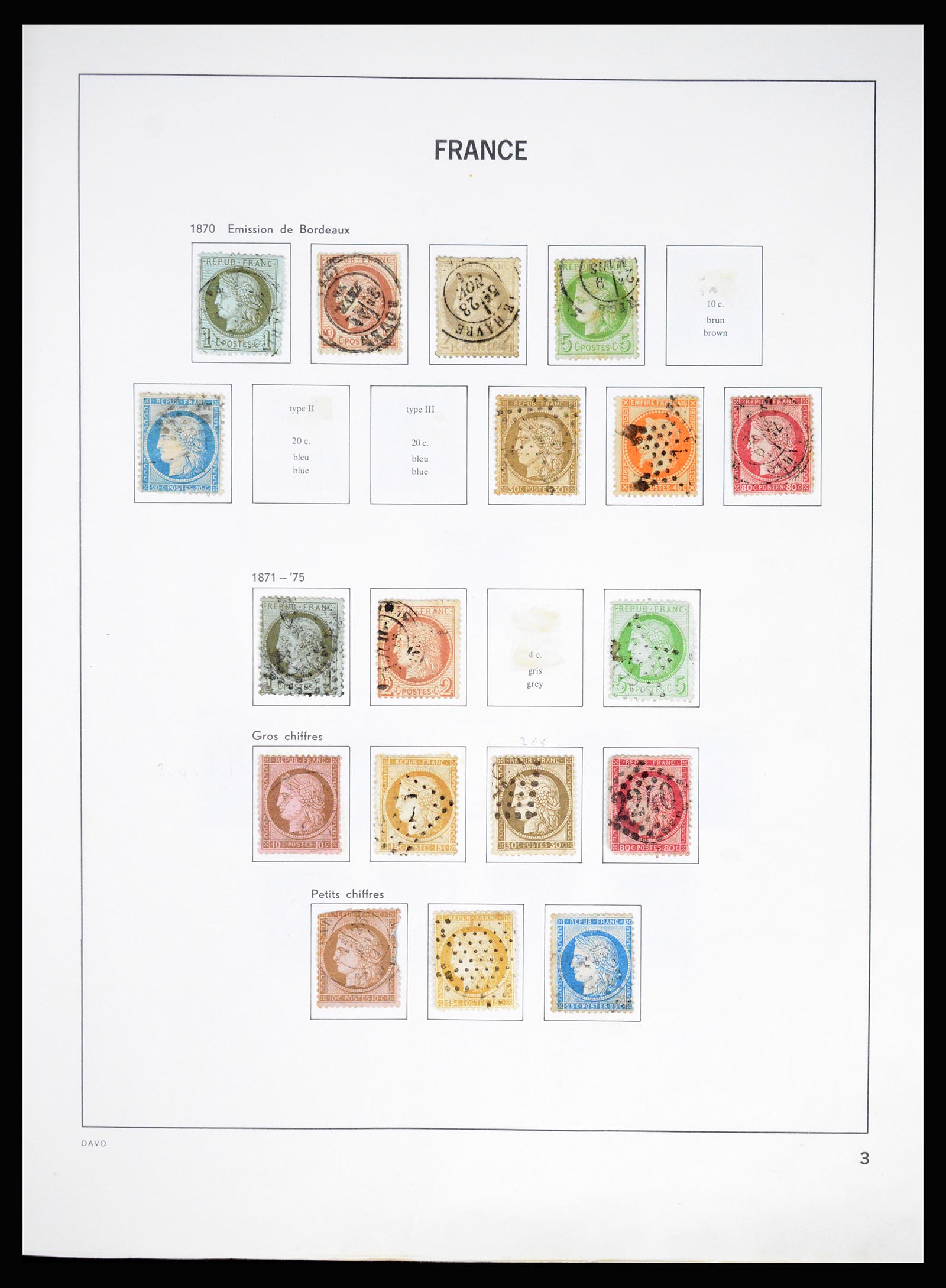 37088 003 - Postzegelverzameling 37088 Frankrijk 1849-1994.