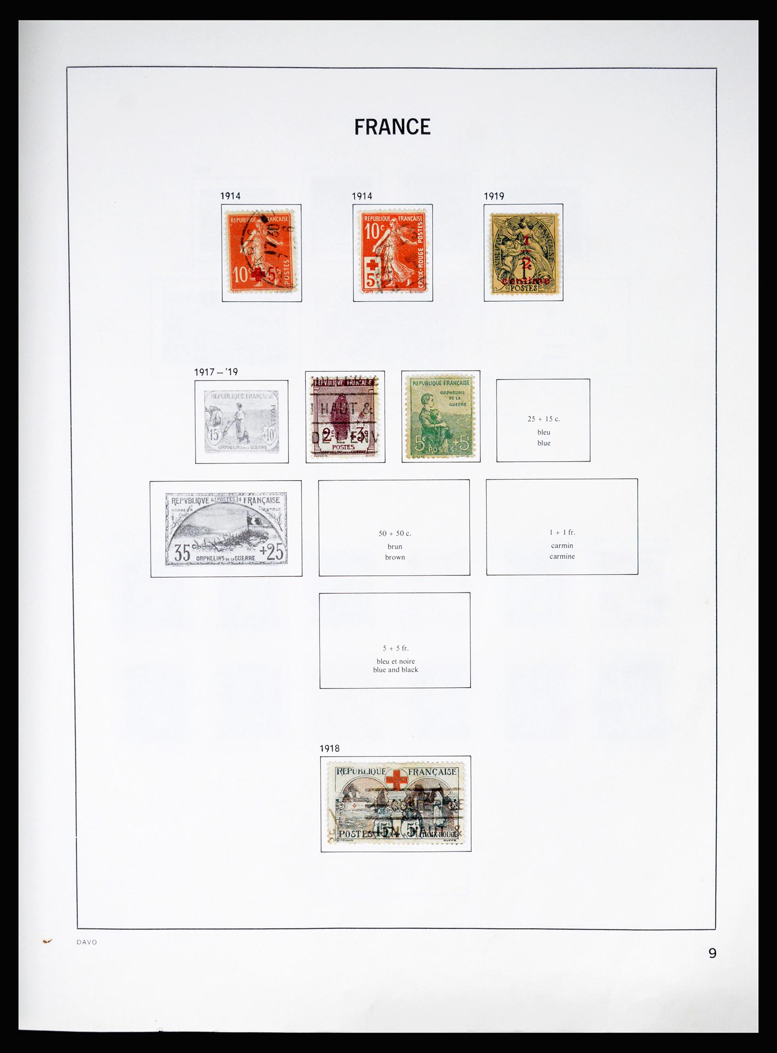37088 009 - Postzegelverzameling 37088 Frankrijk 1849-1994.