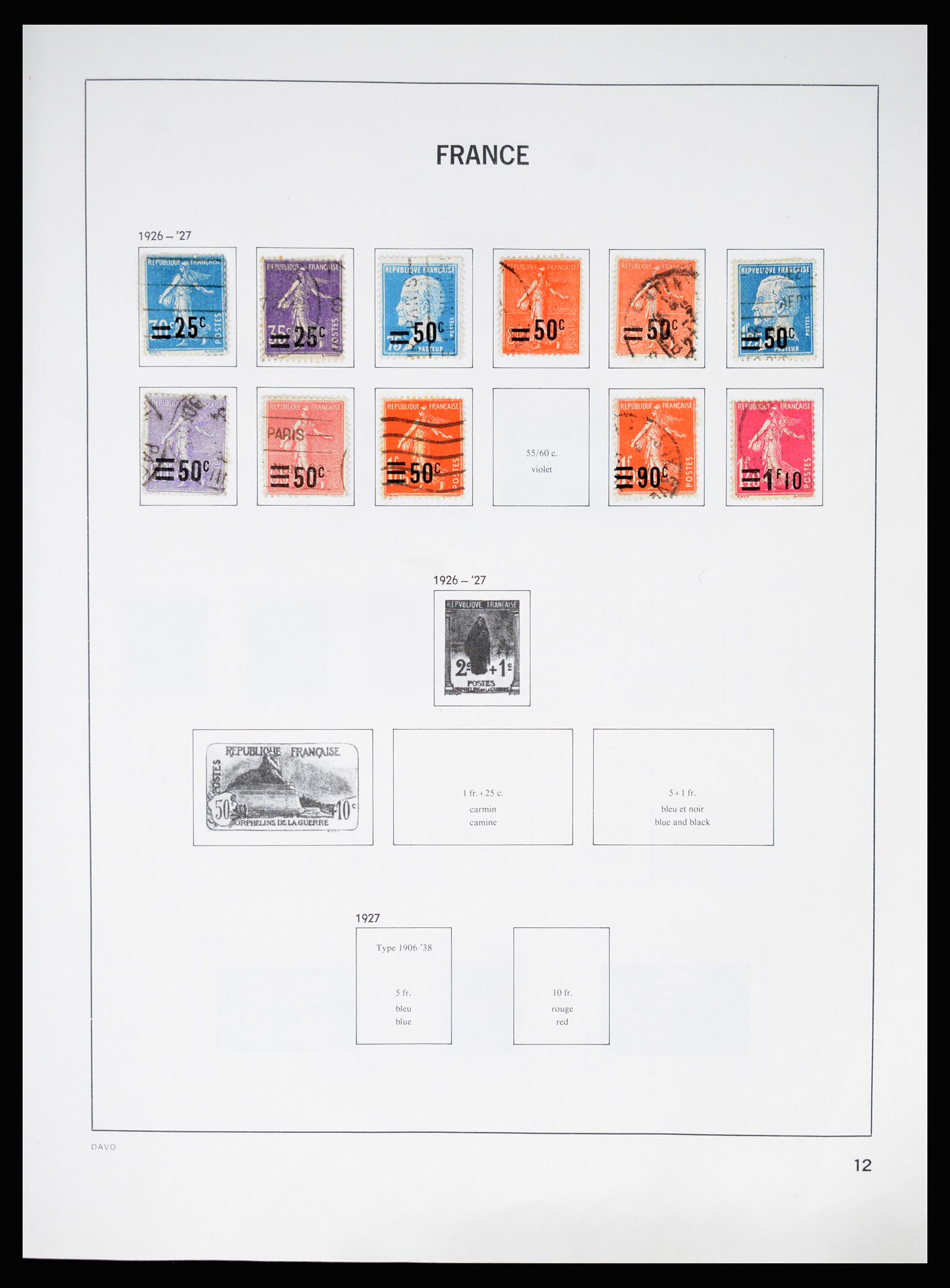 37088 012 - Postzegelverzameling 37088 Frankrijk 1849-1994.