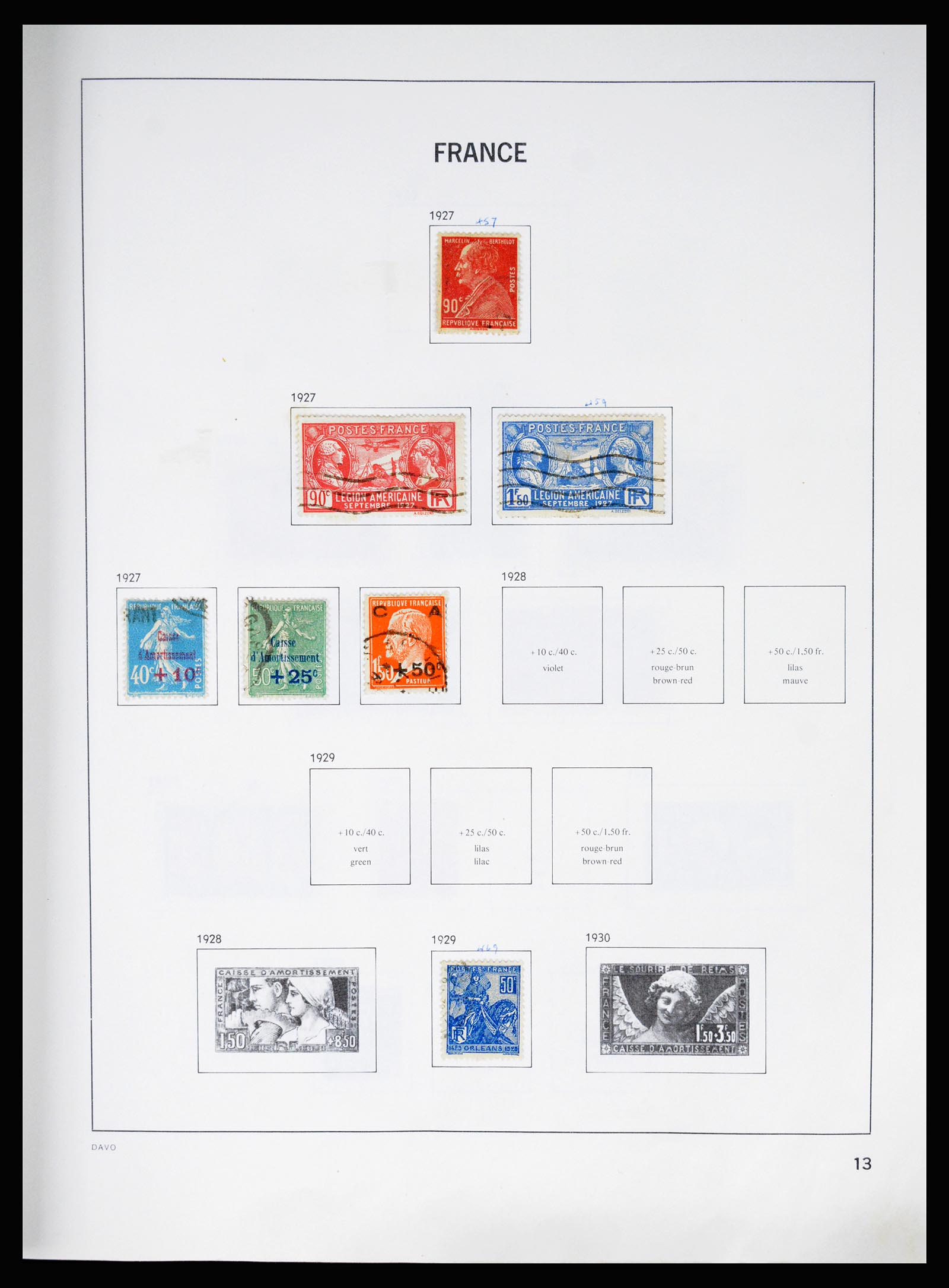37088 013 - Postzegelverzameling 37088 Frankrijk 1849-1994.