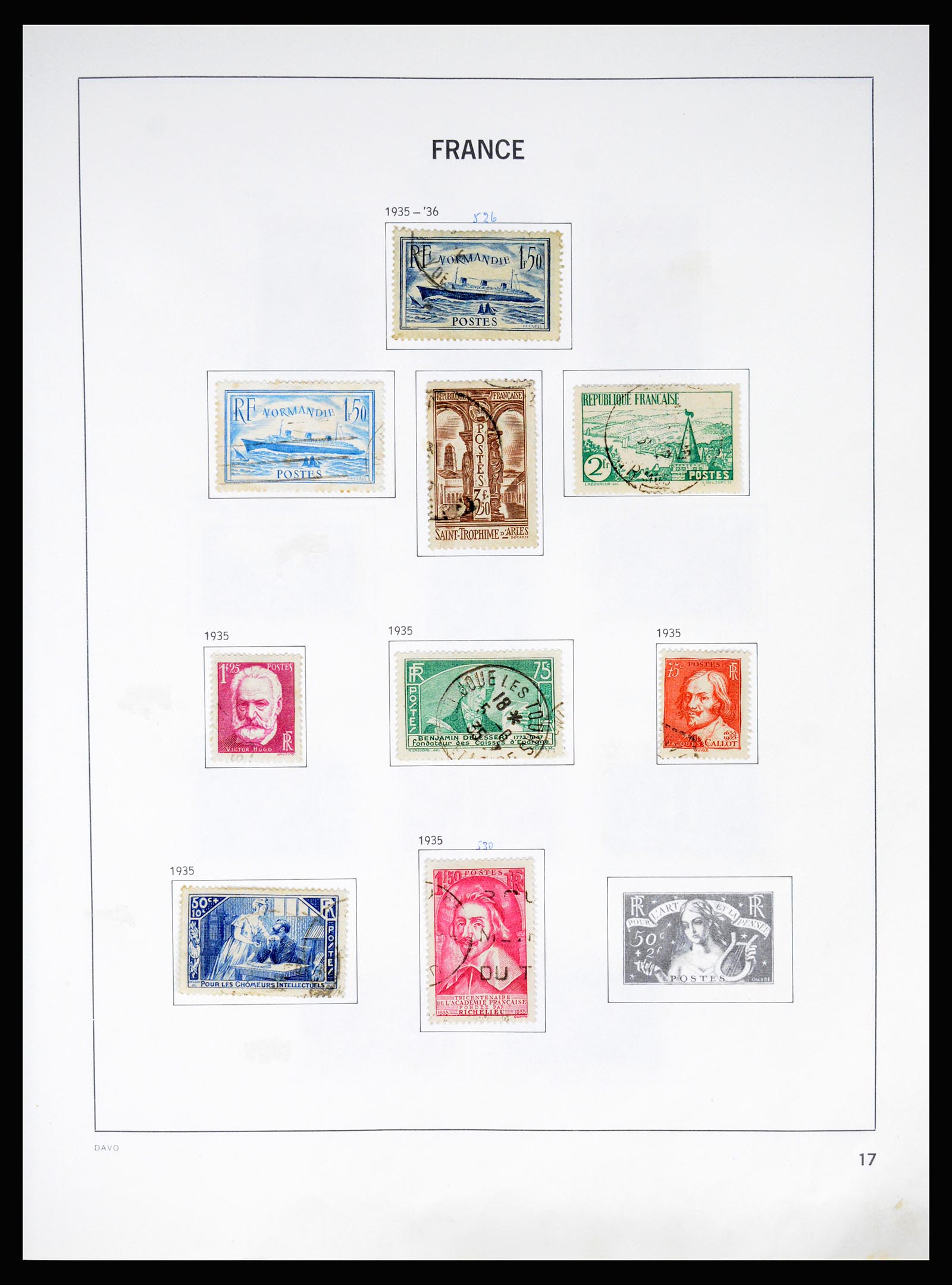 37088 017 - Postzegelverzameling 37088 Frankrijk 1849-1994.