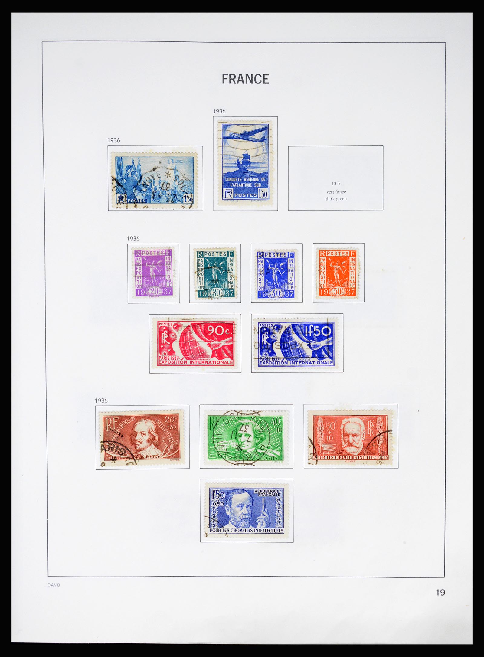 37088 019 - Postzegelverzameling 37088 Frankrijk 1849-1994.