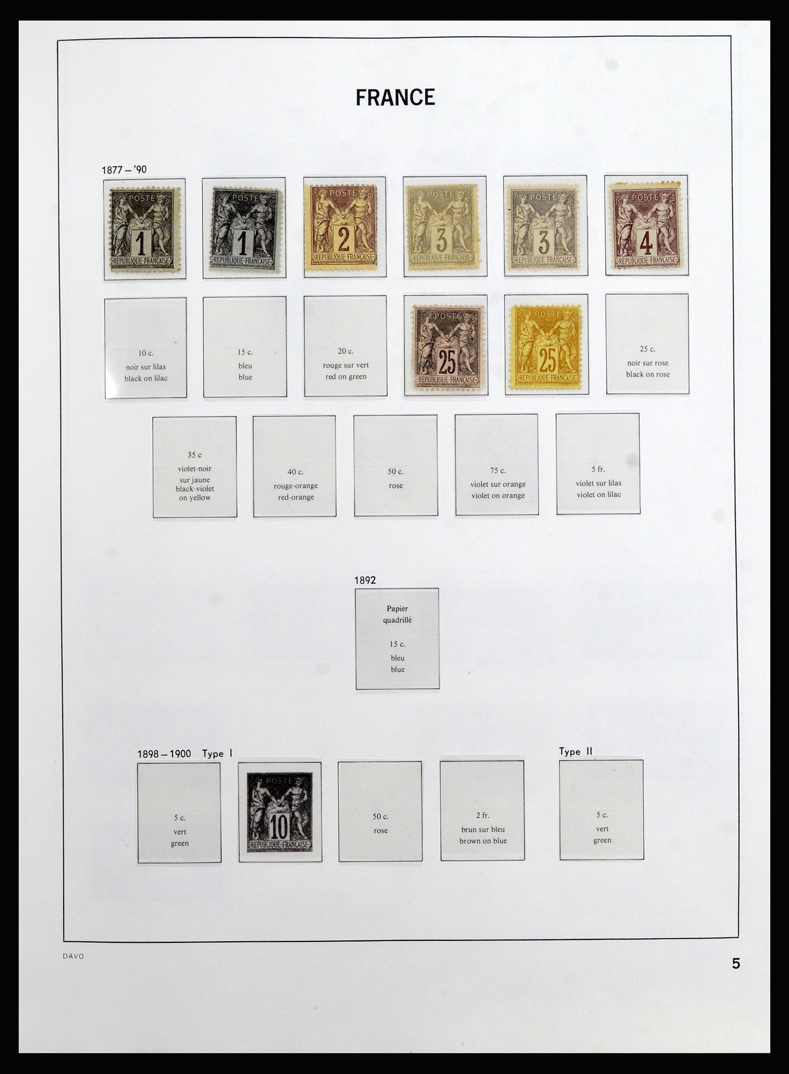 37089 004 - Postzegelverzameling 37089 Frankrijk 1863-2002.