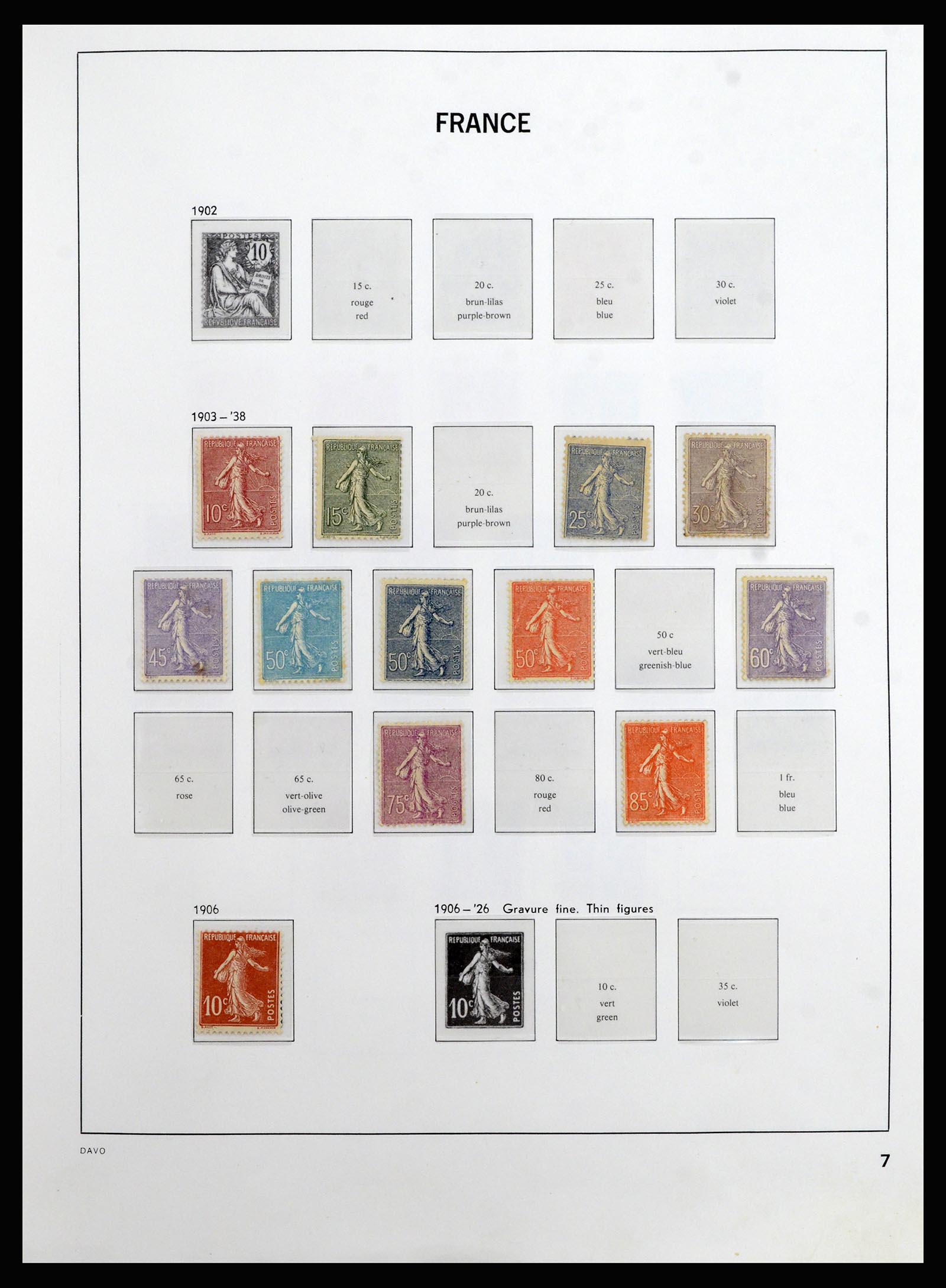 37089 006 - Postzegelverzameling 37089 Frankrijk 1863-2002.
