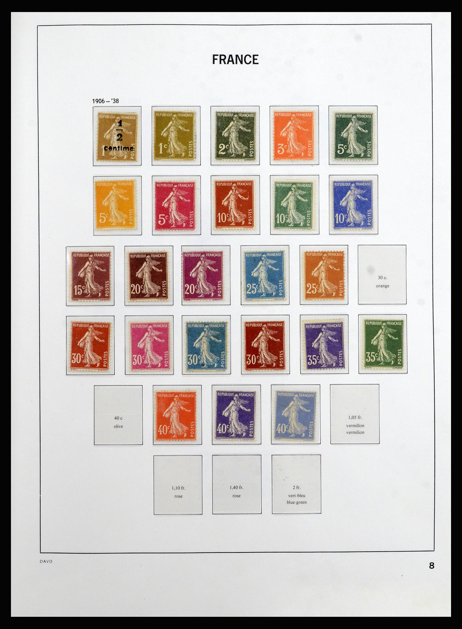 37089 007 - Postzegelverzameling 37089 Frankrijk 1863-2002.