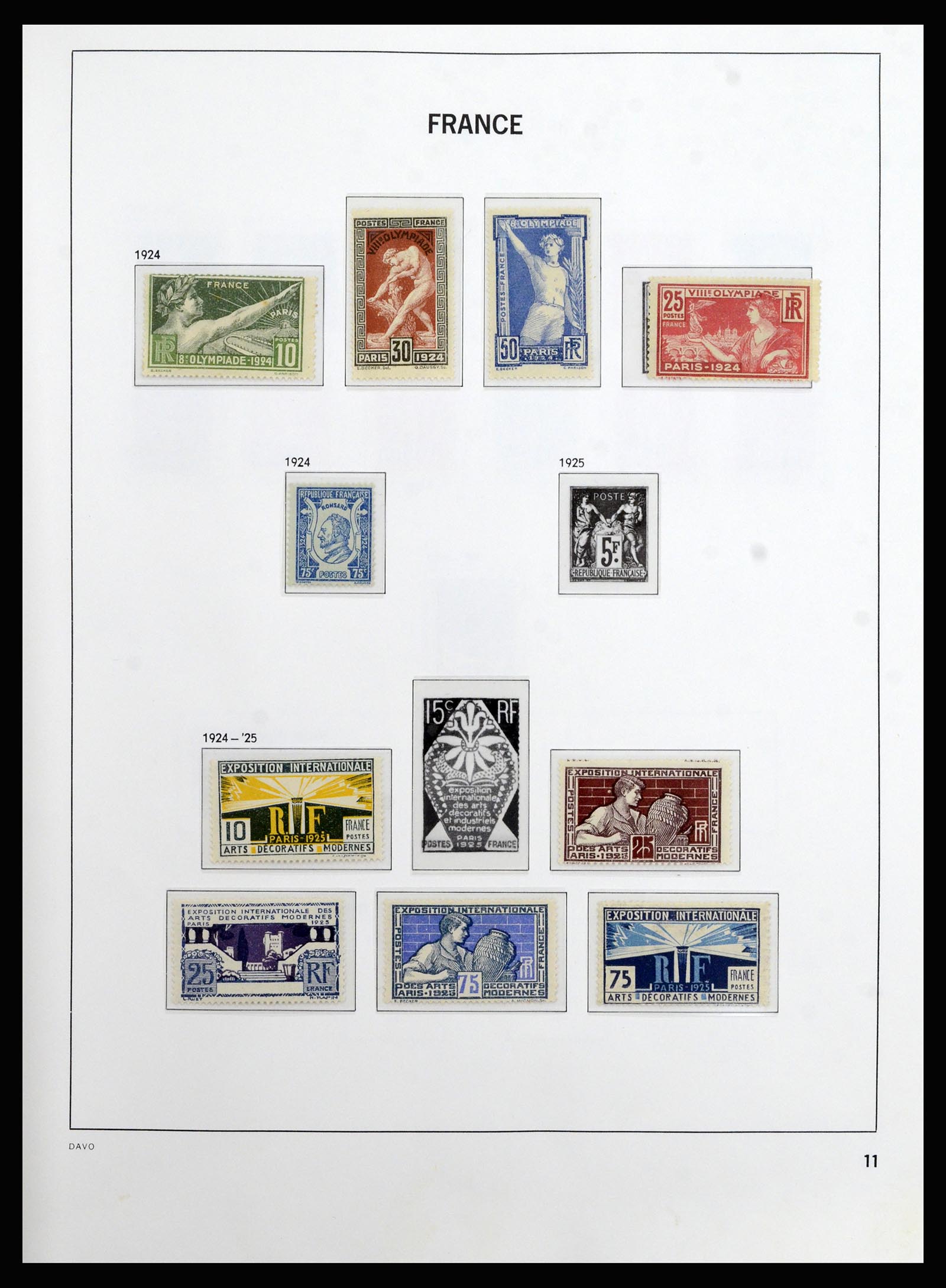 37089 010 - Postzegelverzameling 37089 Frankrijk 1863-2002.