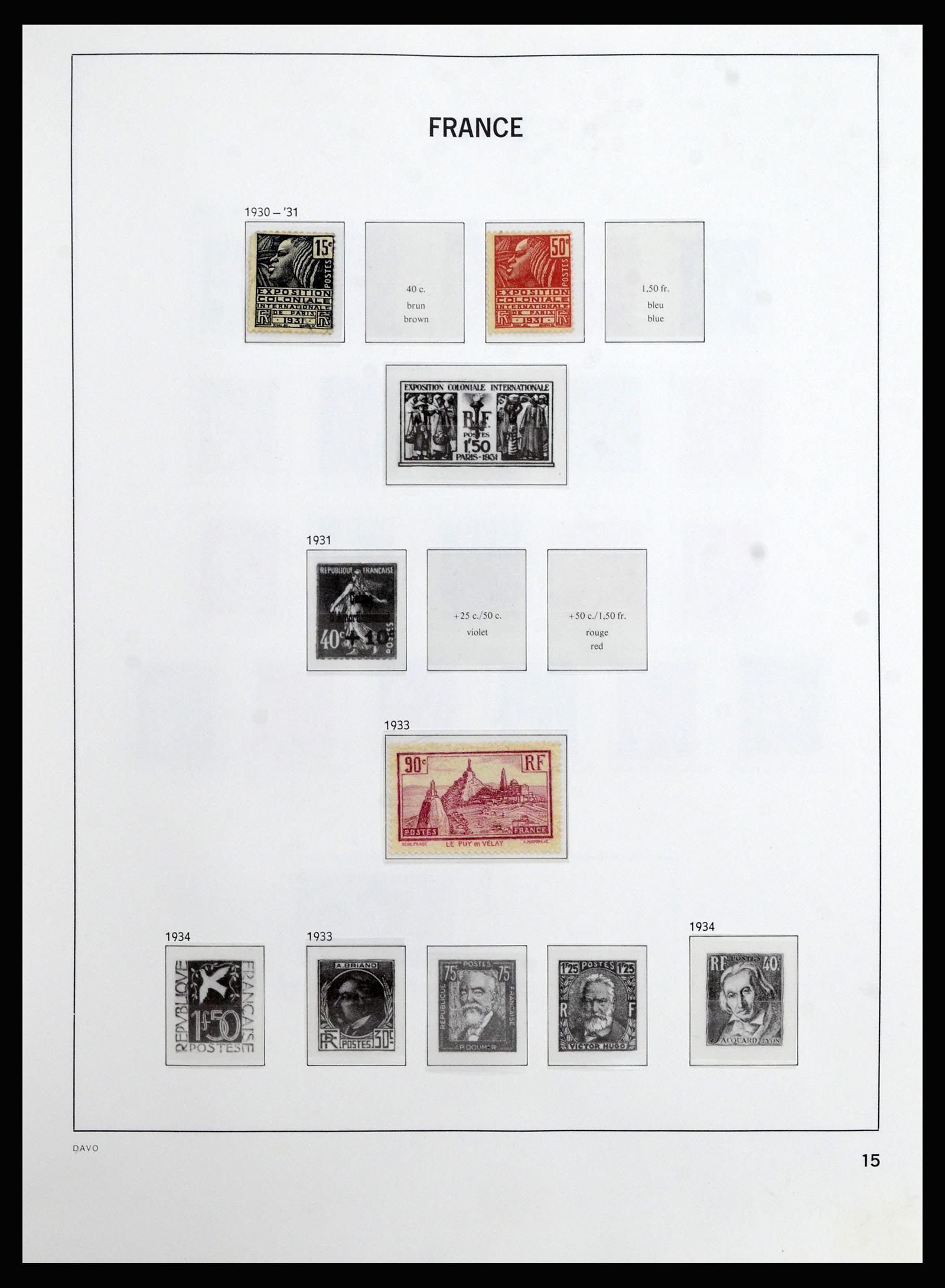 37089 014 - Postzegelverzameling 37089 Frankrijk 1863-2002.