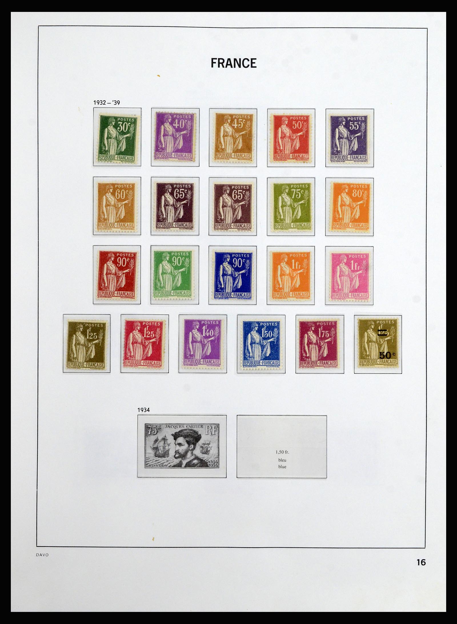 37089 015 - Postzegelverzameling 37089 Frankrijk 1863-2002.