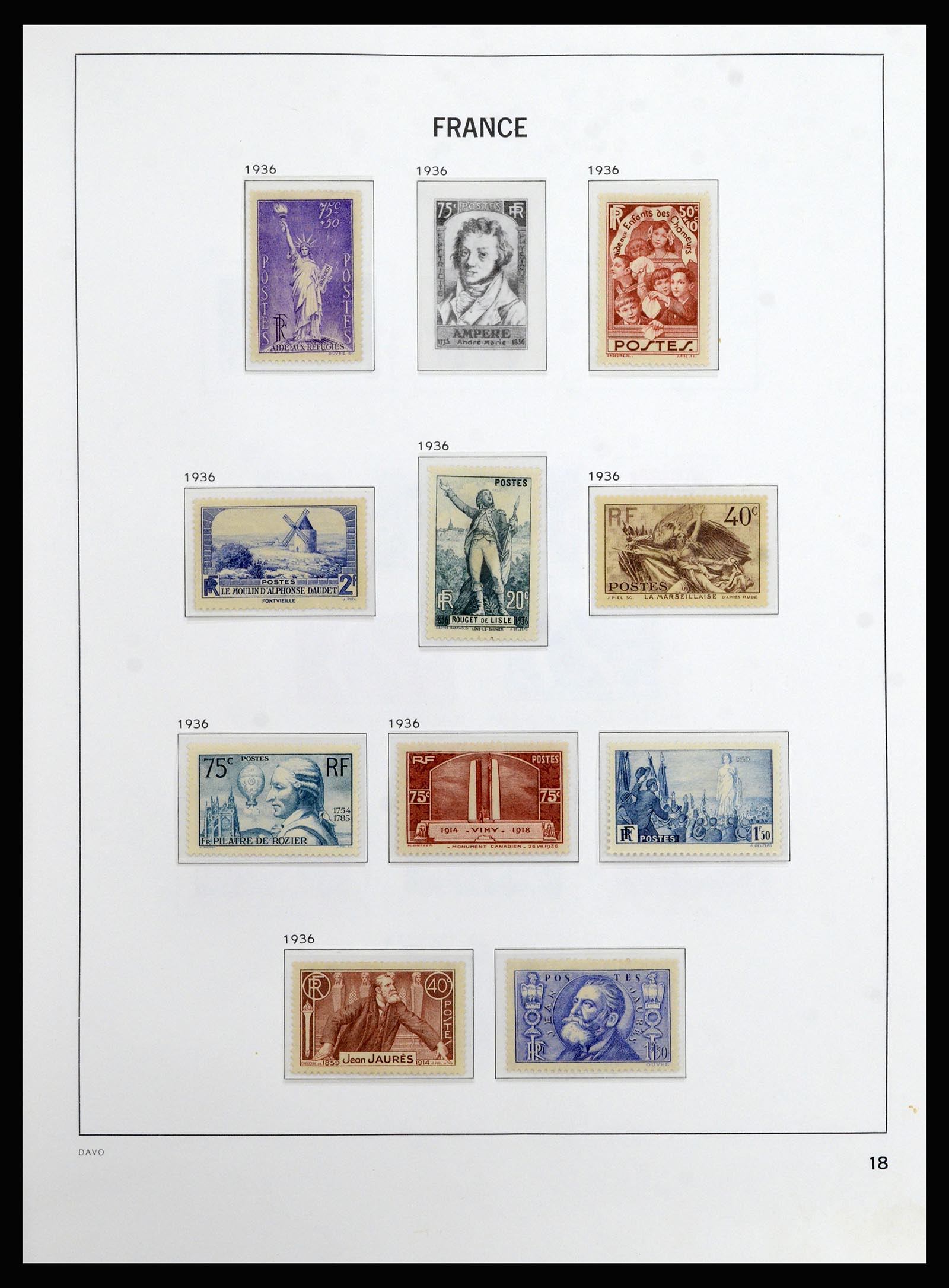 37089 017 - Postzegelverzameling 37089 Frankrijk 1863-2002.