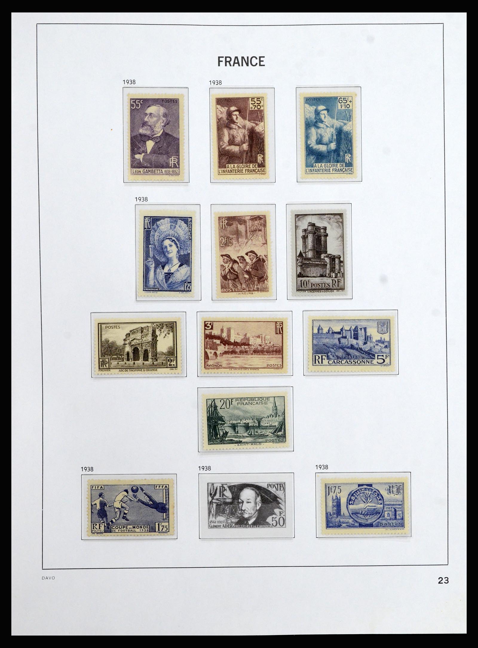 37089 022 - Postzegelverzameling 37089 Frankrijk 1863-2002.