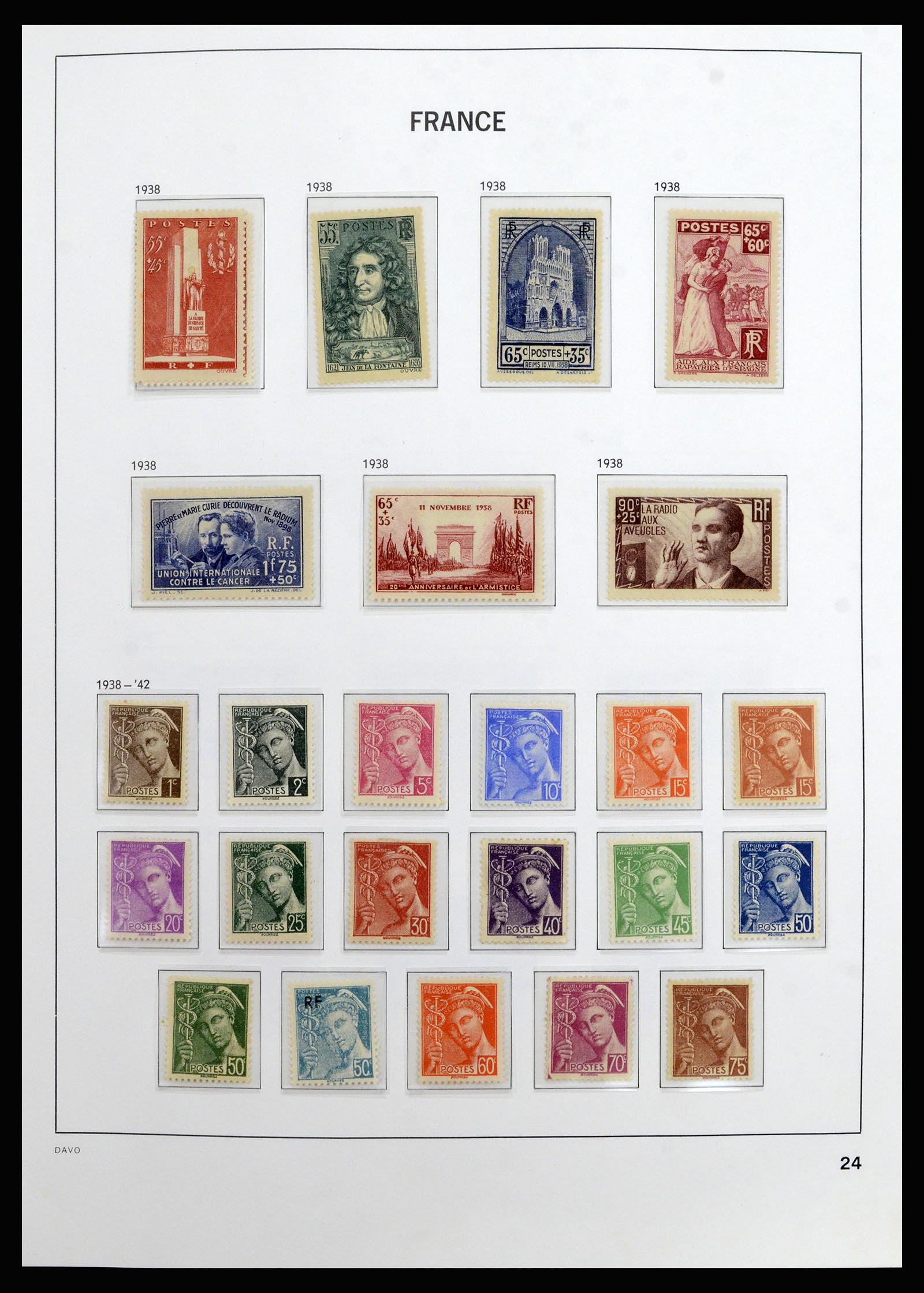 37089 023 - Postzegelverzameling 37089 Frankrijk 1863-2002.
