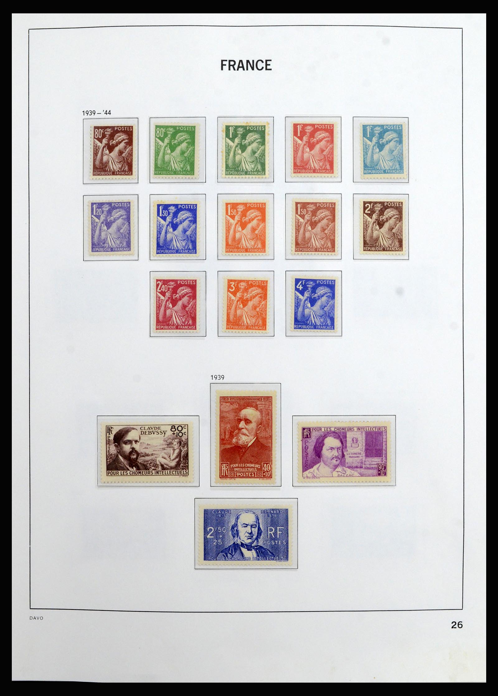 37089 025 - Postzegelverzameling 37089 Frankrijk 1863-2002.