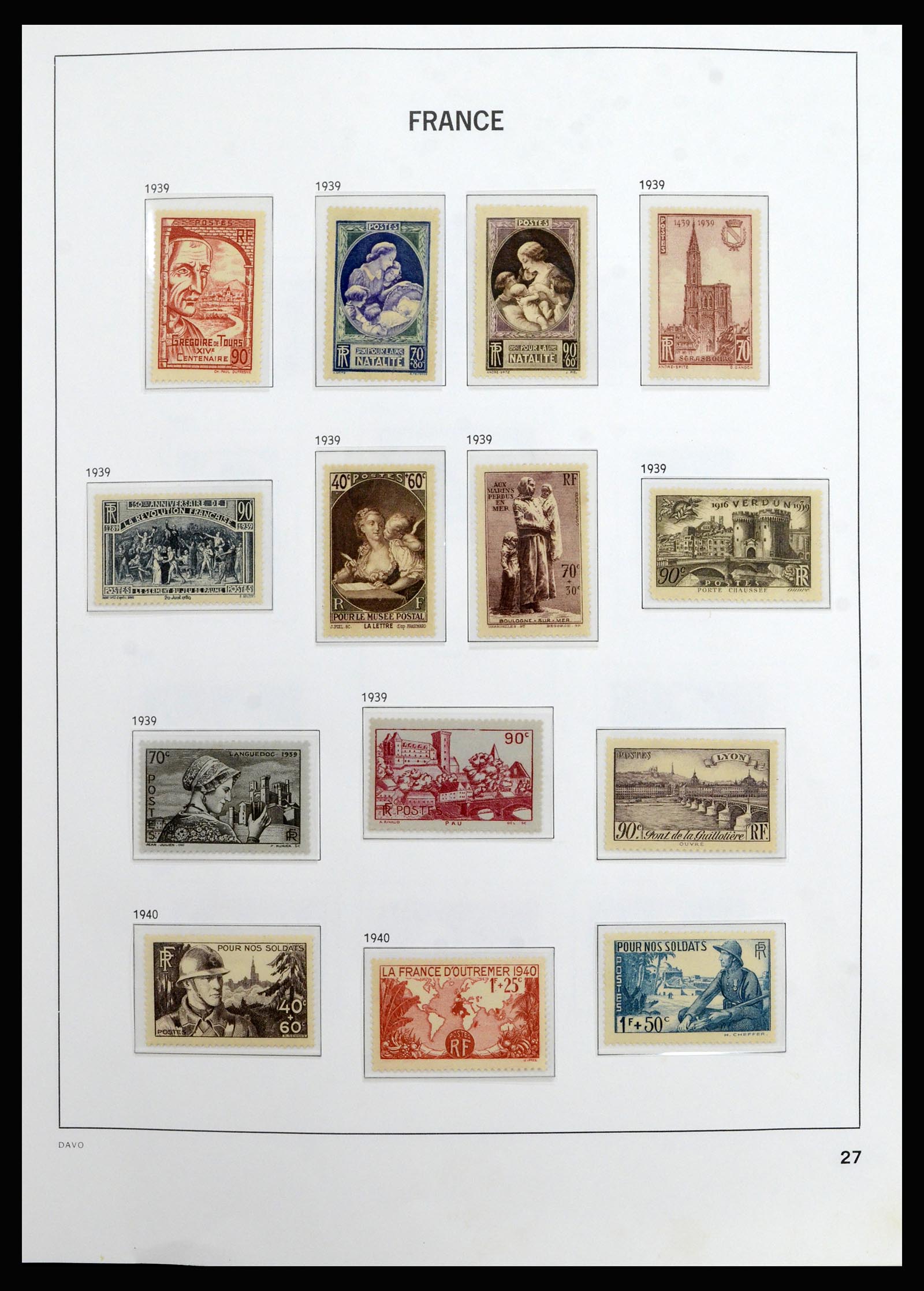 37089 026 - Postzegelverzameling 37089 Frankrijk 1863-2002.