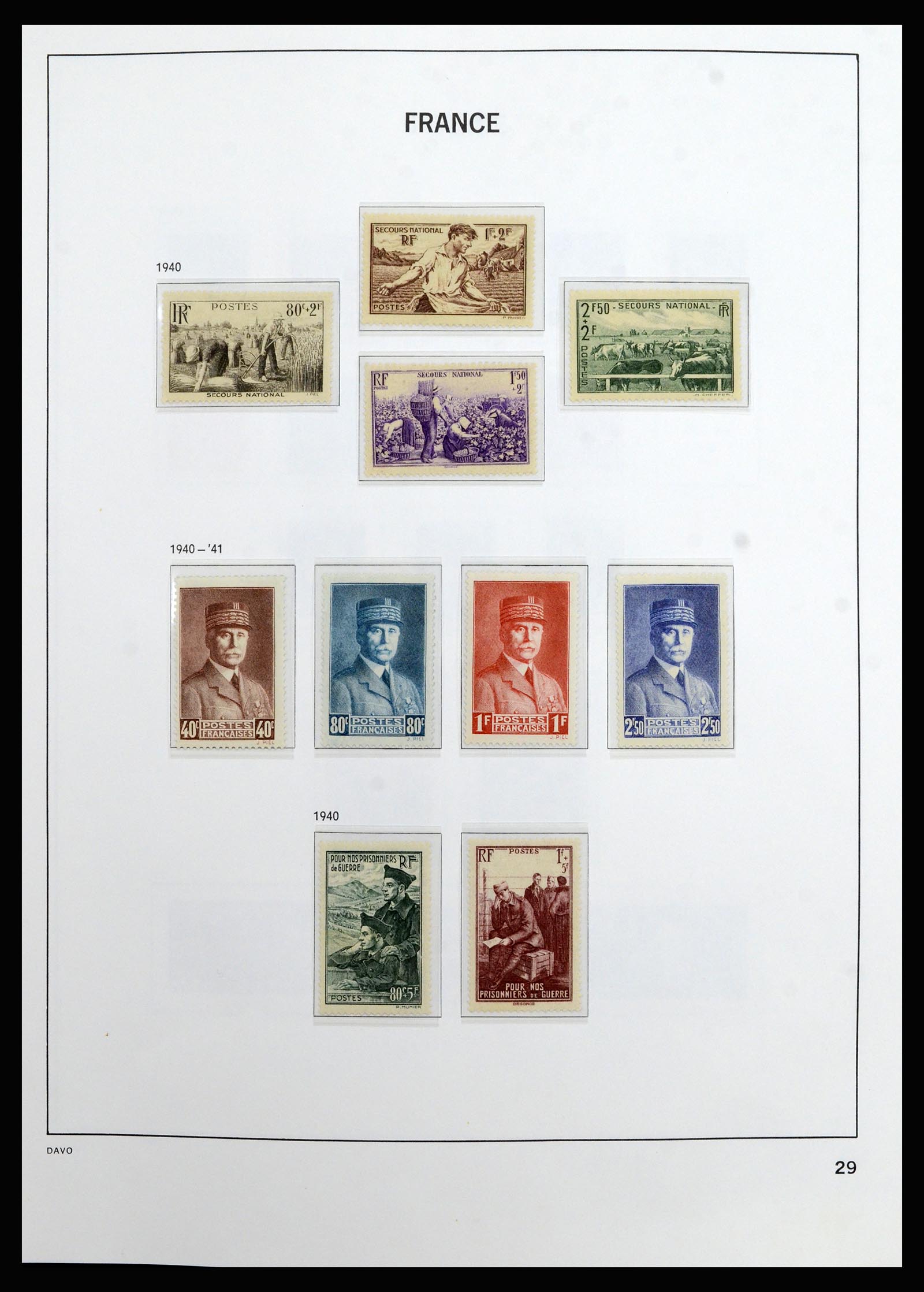 37089 028 - Postzegelverzameling 37089 Frankrijk 1863-2002.