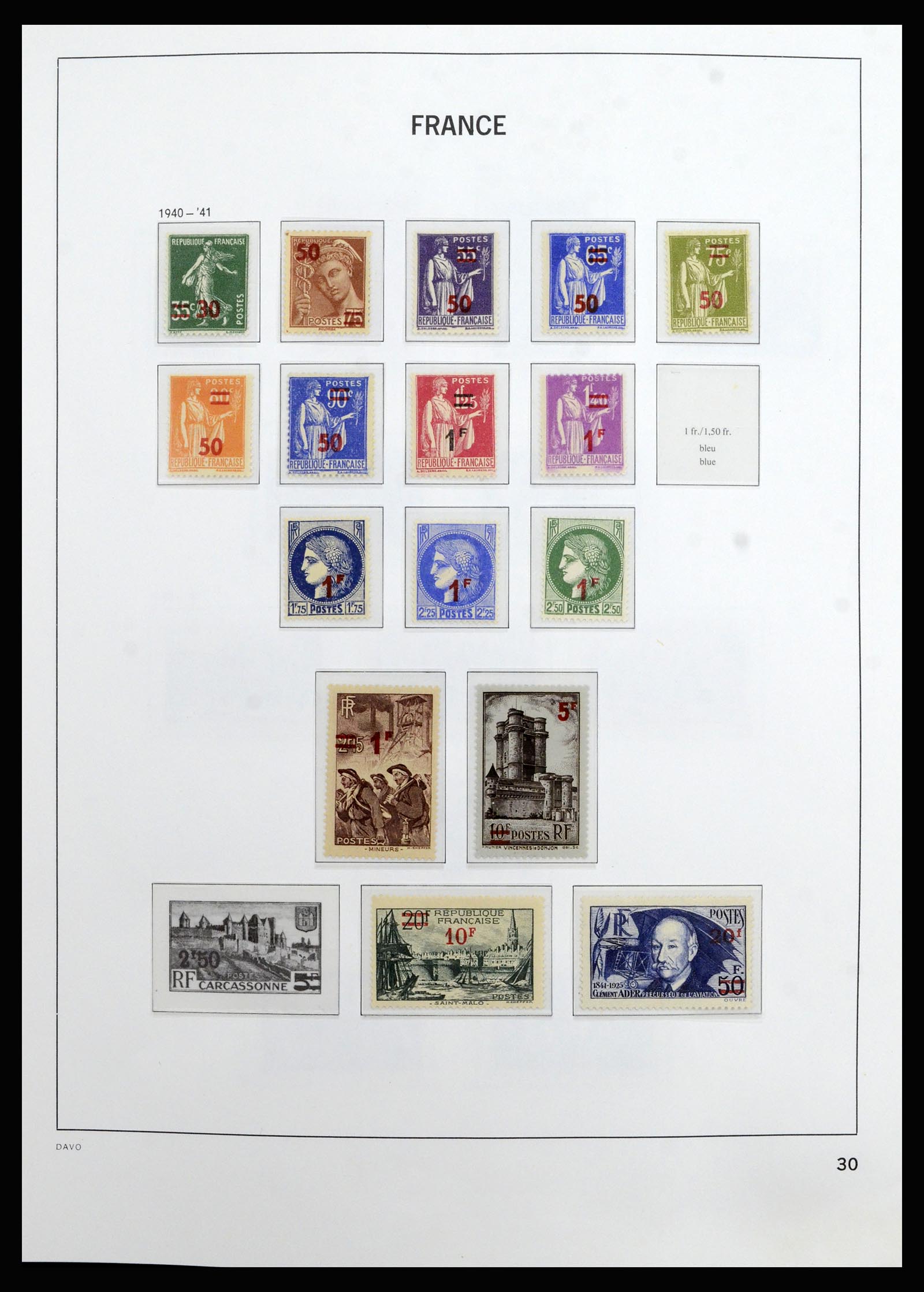 37089 029 - Postzegelverzameling 37089 Frankrijk 1863-2002.