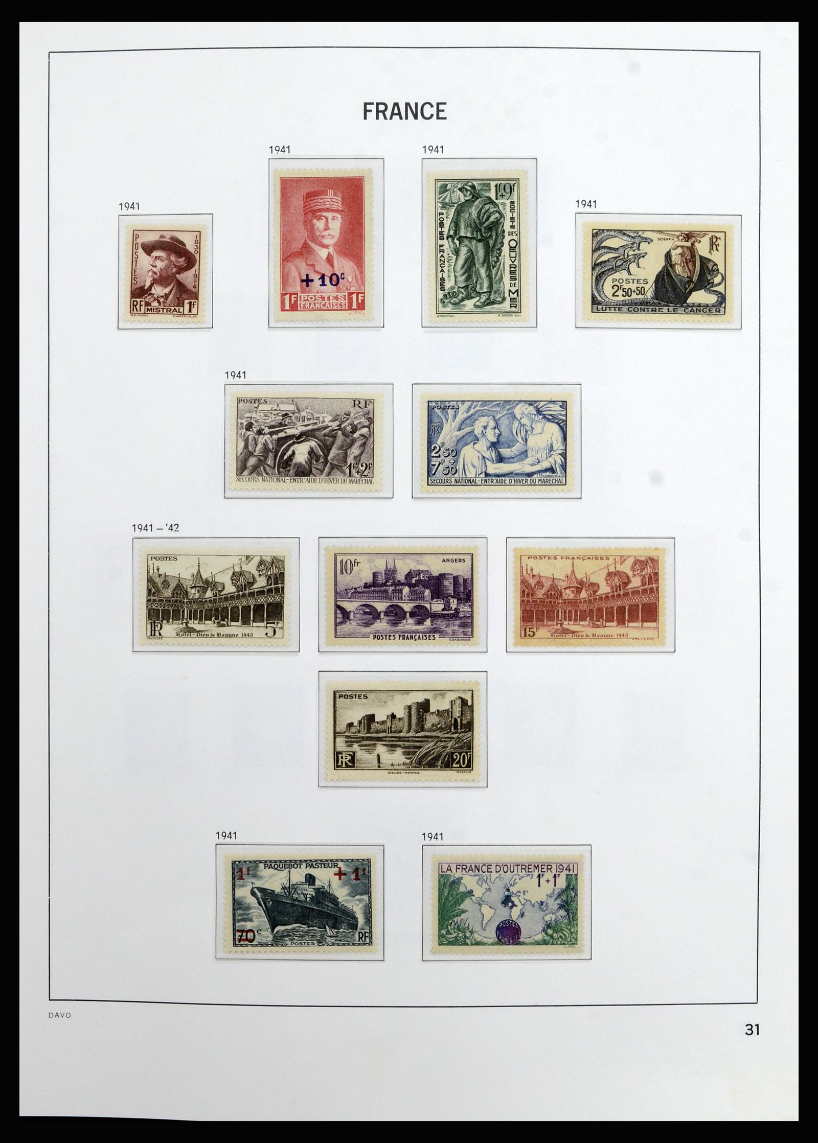 37089 030 - Postzegelverzameling 37089 Frankrijk 1863-2002.
