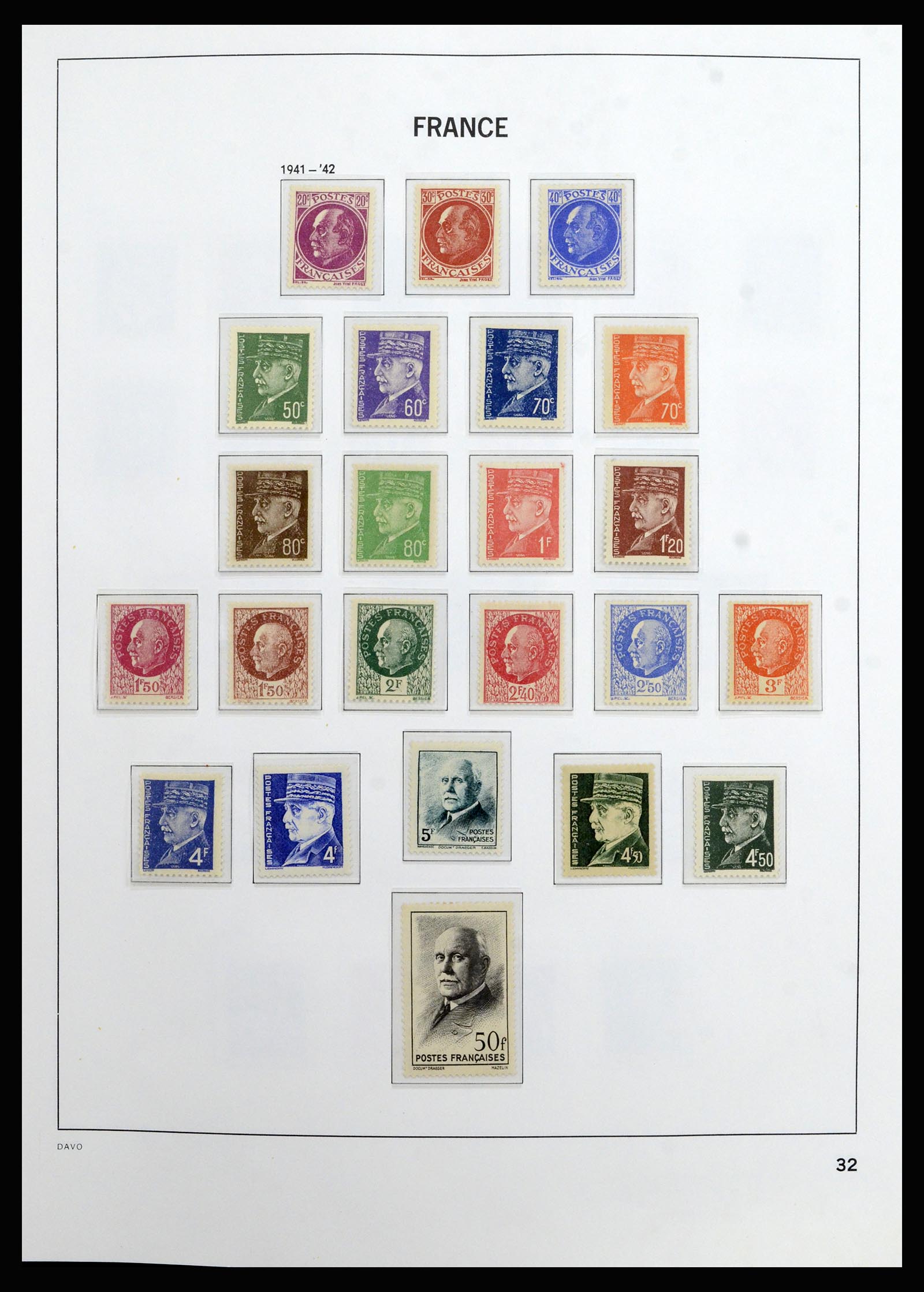 37089 031 - Postzegelverzameling 37089 Frankrijk 1863-2002.