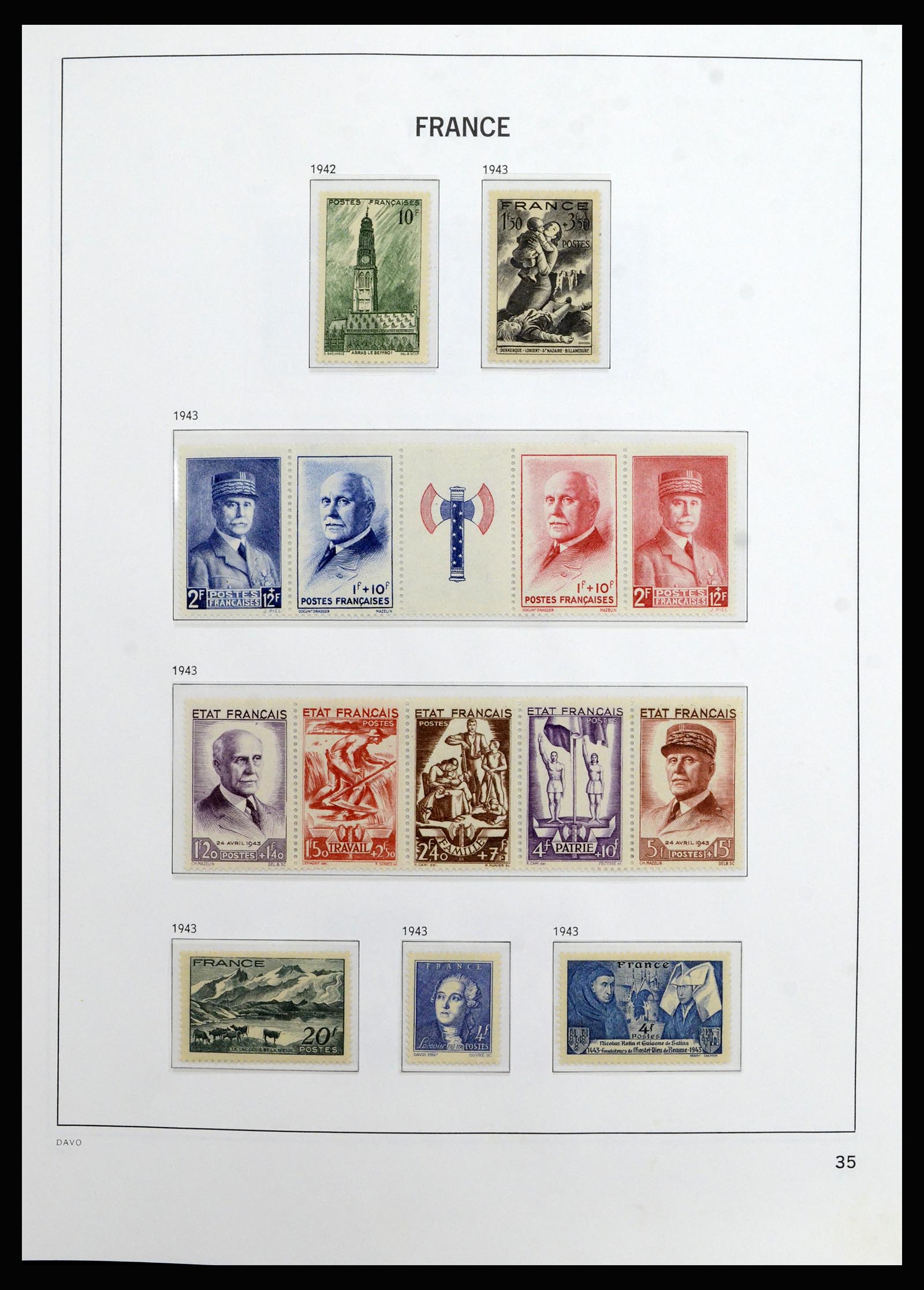 37089 034 - Postzegelverzameling 37089 Frankrijk 1863-2002.
