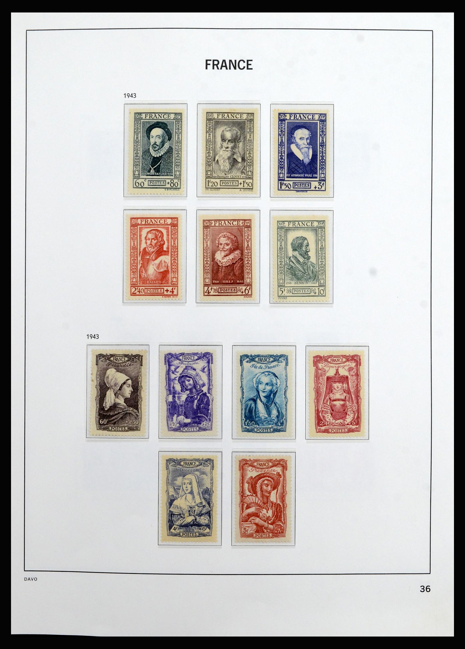 37089 035 - Postzegelverzameling 37089 Frankrijk 1863-2002.