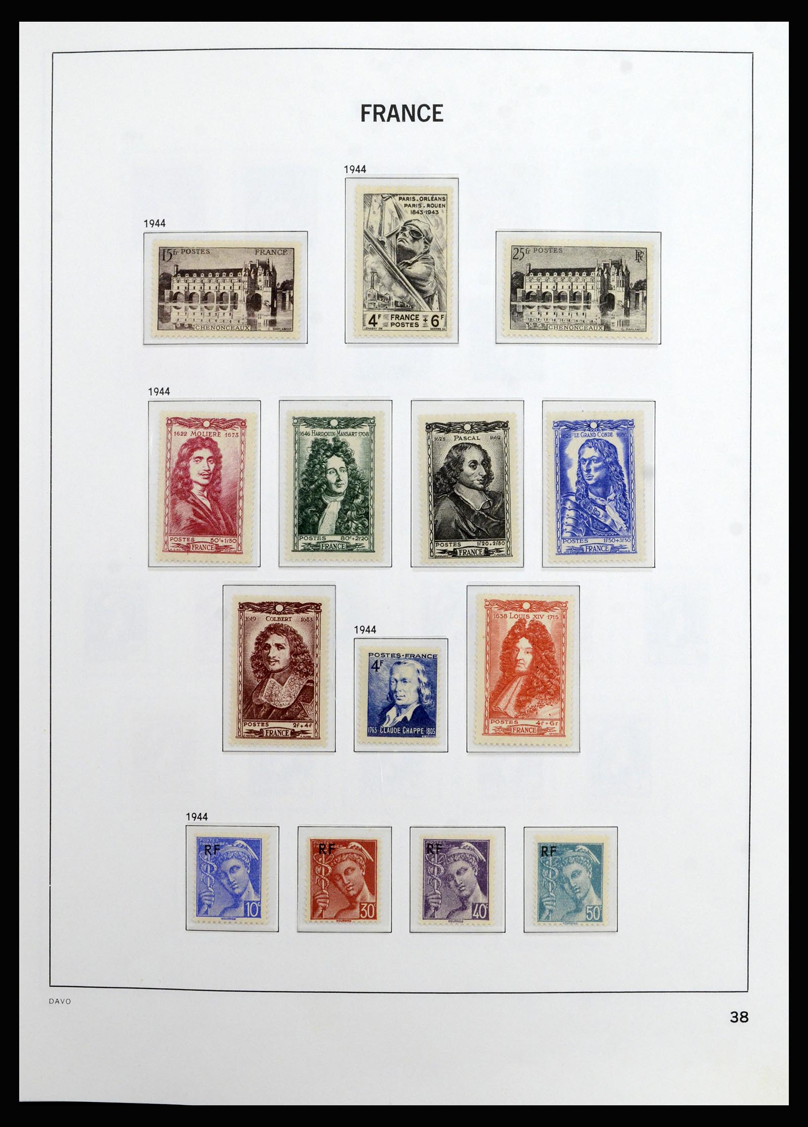37089 037 - Postzegelverzameling 37089 Frankrijk 1863-2002.