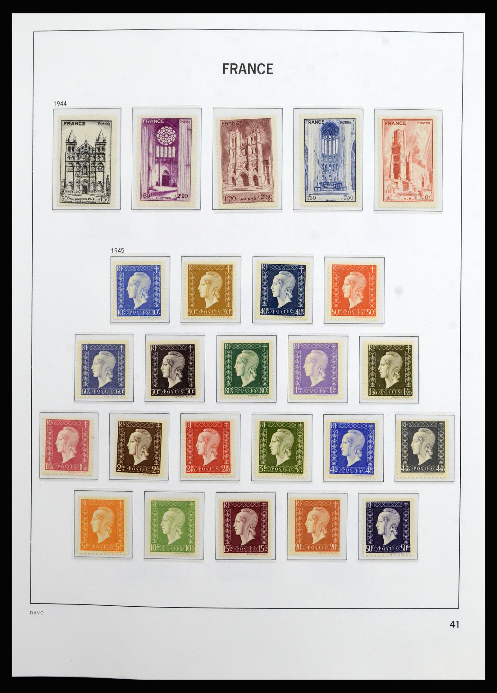 37089 040 - Postzegelverzameling 37089 Frankrijk 1863-2002.