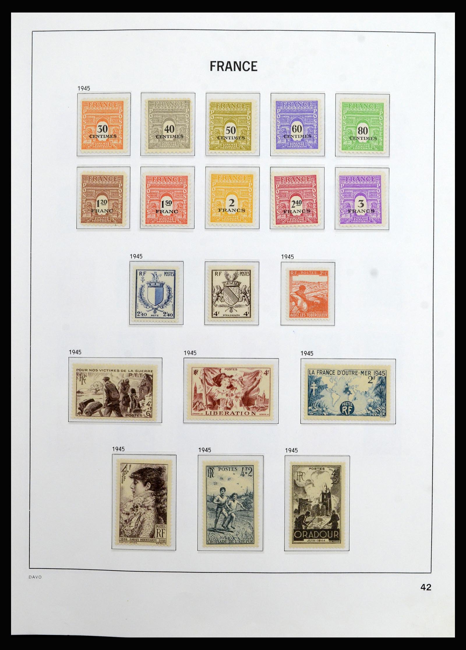 37089 041 - Stamp collection 37089 France 1863-2002.