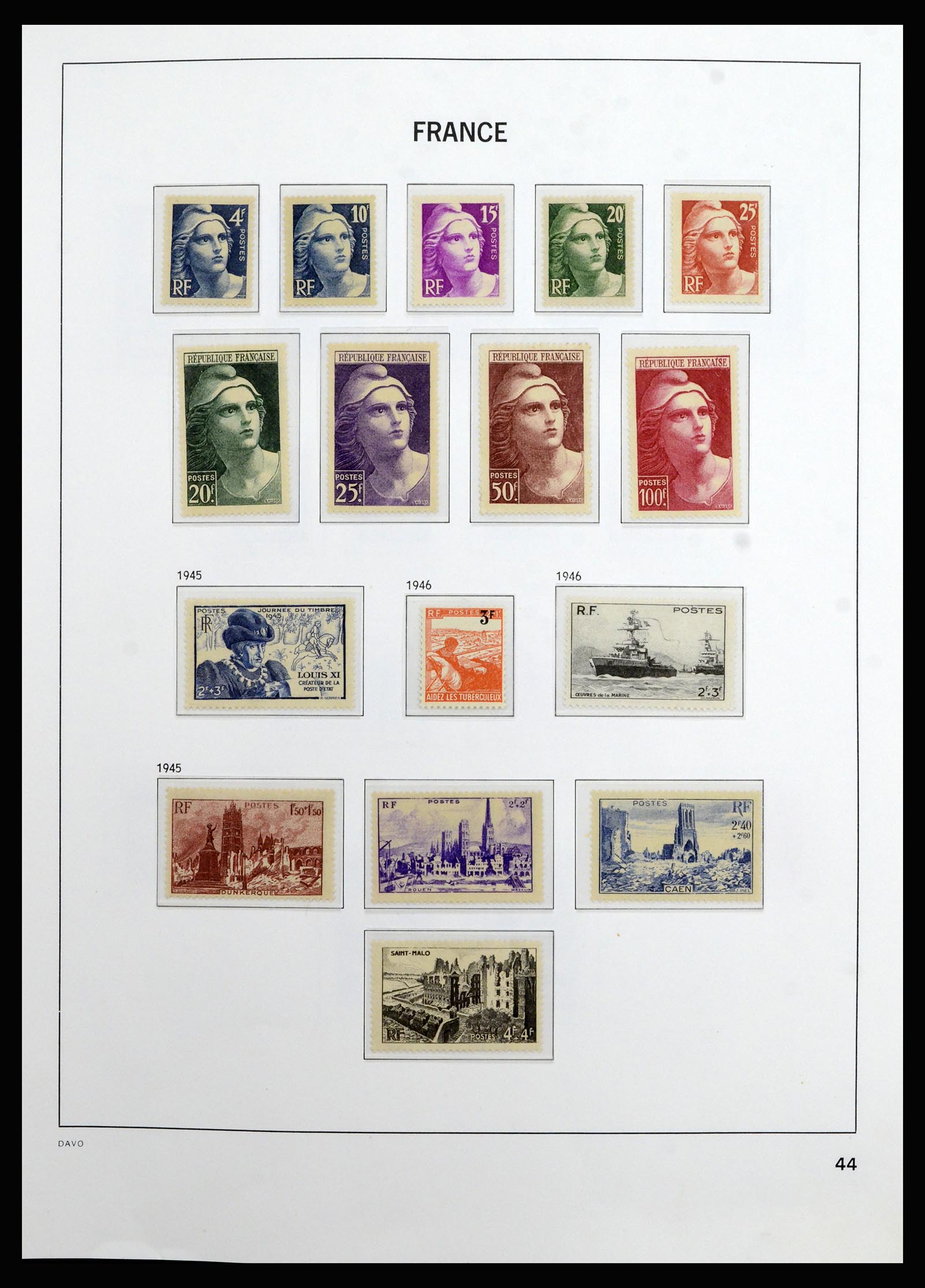 37089 043 - Postzegelverzameling 37089 Frankrijk 1863-2002.