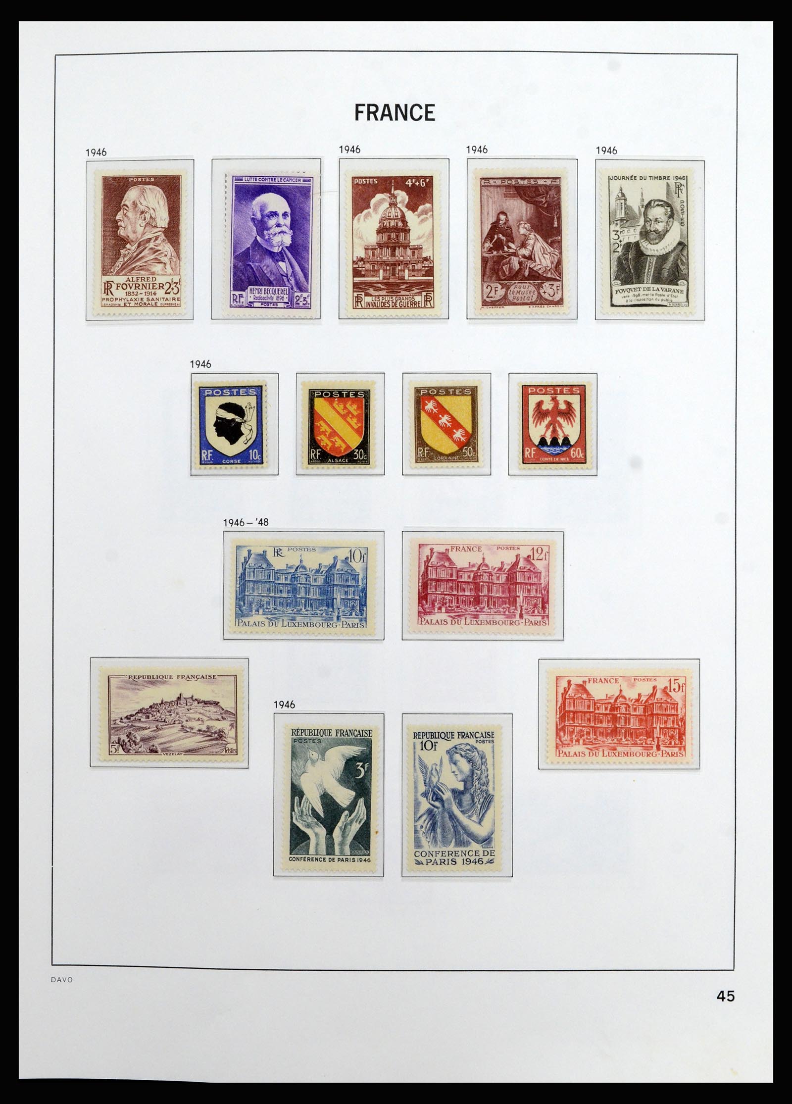 37089 044 - Postzegelverzameling 37089 Frankrijk 1863-2002.