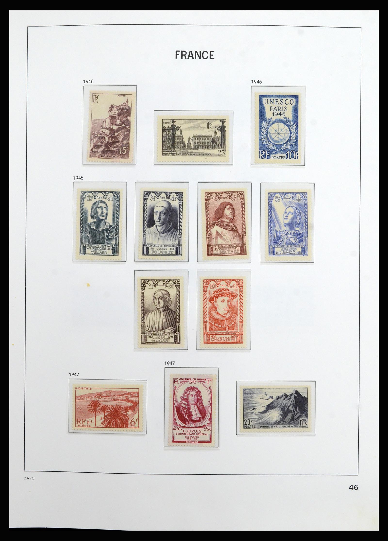 37089 045 - Postzegelverzameling 37089 Frankrijk 1863-2002.