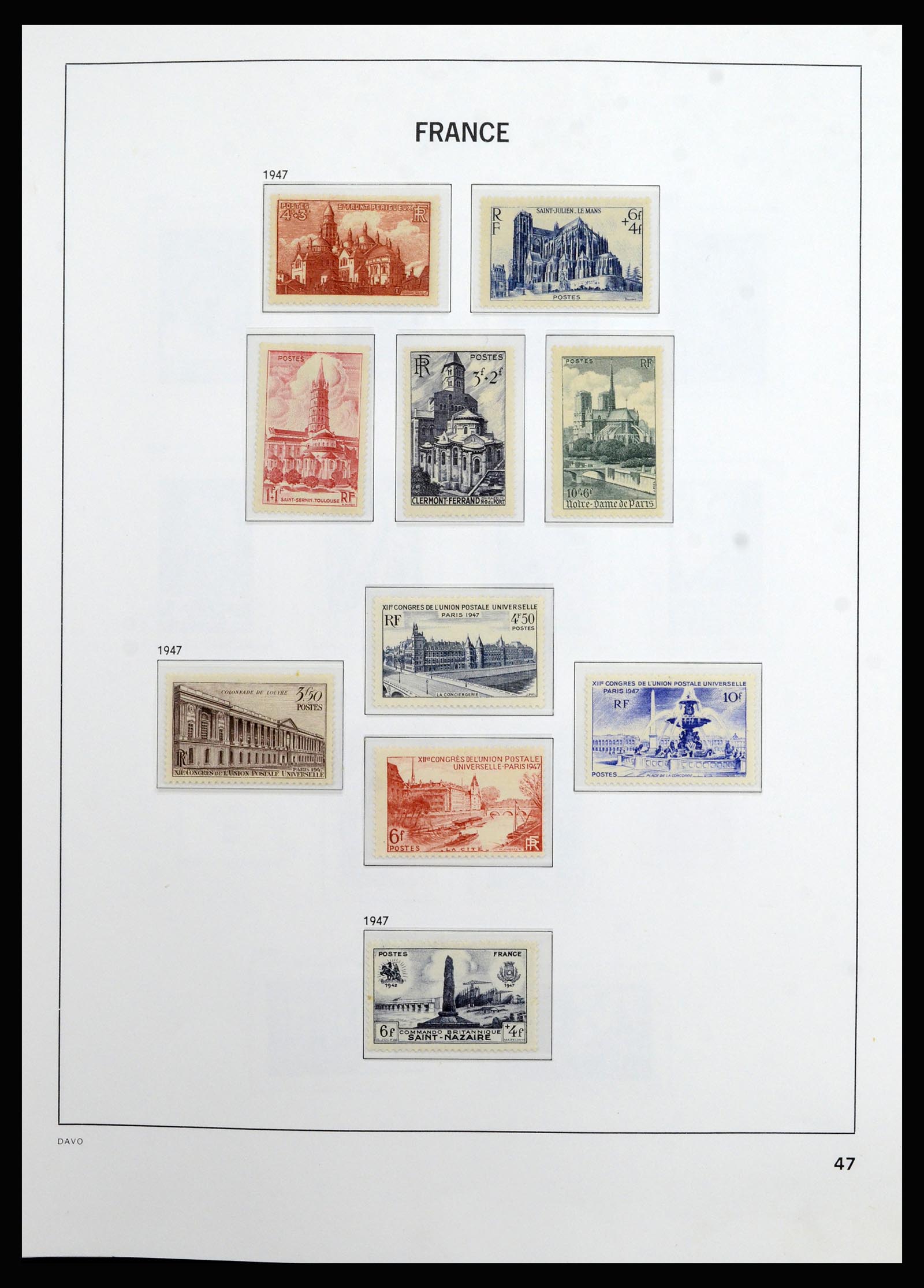 37089 046 - Postzegelverzameling 37089 Frankrijk 1863-2002.