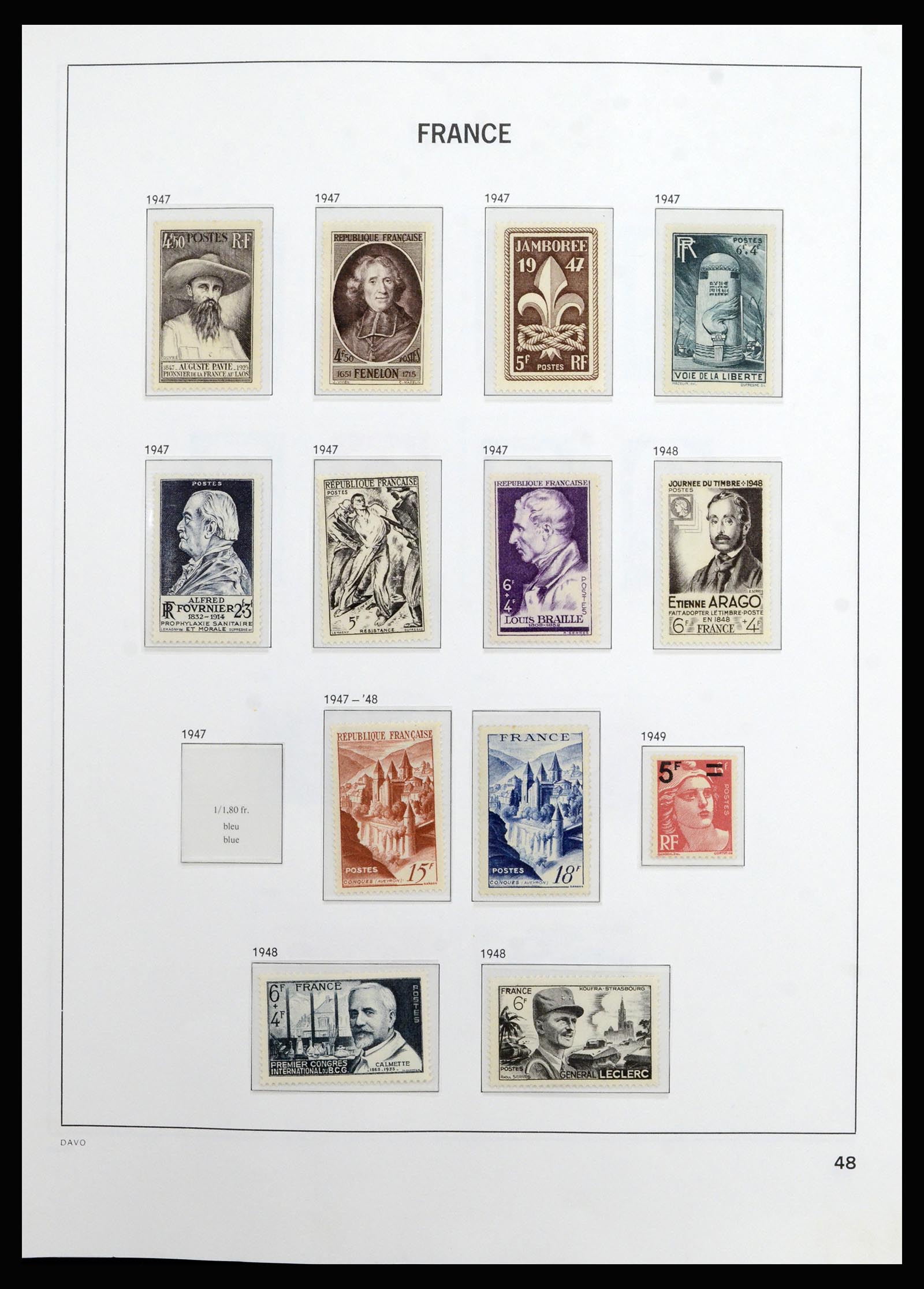 37089 047 - Stamp collection 37089 France 1863-2002.