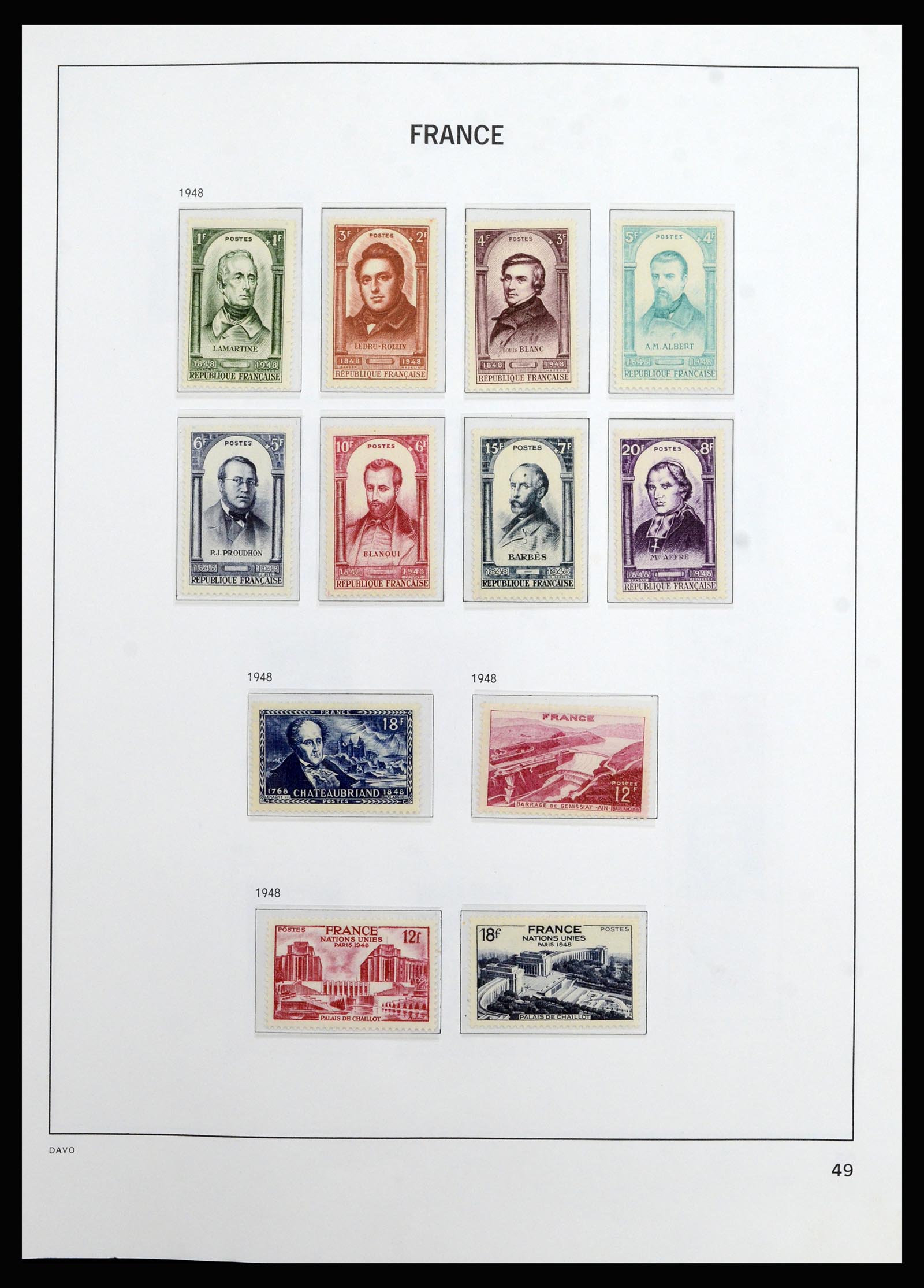 37089 048 - Postzegelverzameling 37089 Frankrijk 1863-2002.