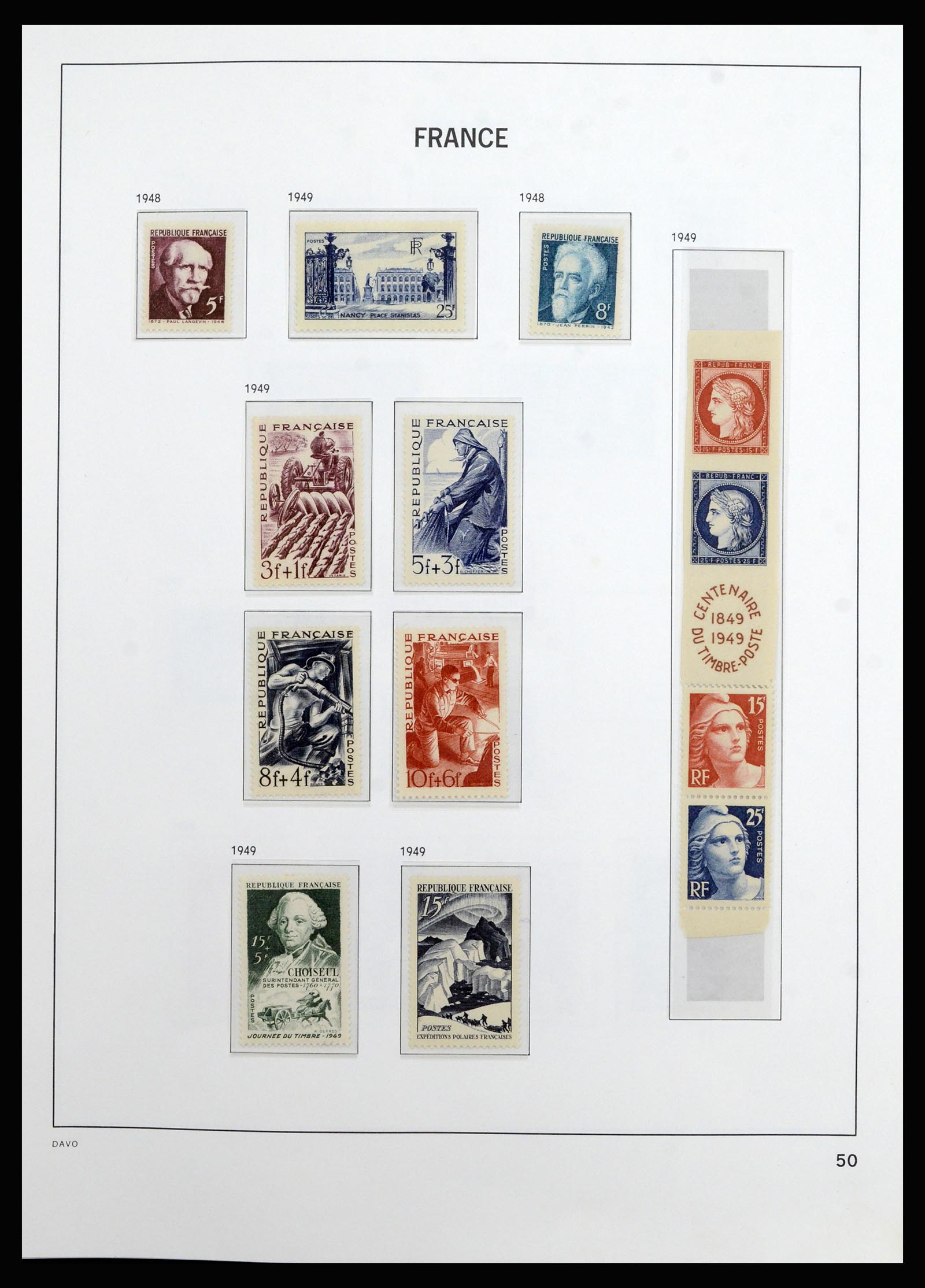 37089 049 - Postzegelverzameling 37089 Frankrijk 1863-2002.