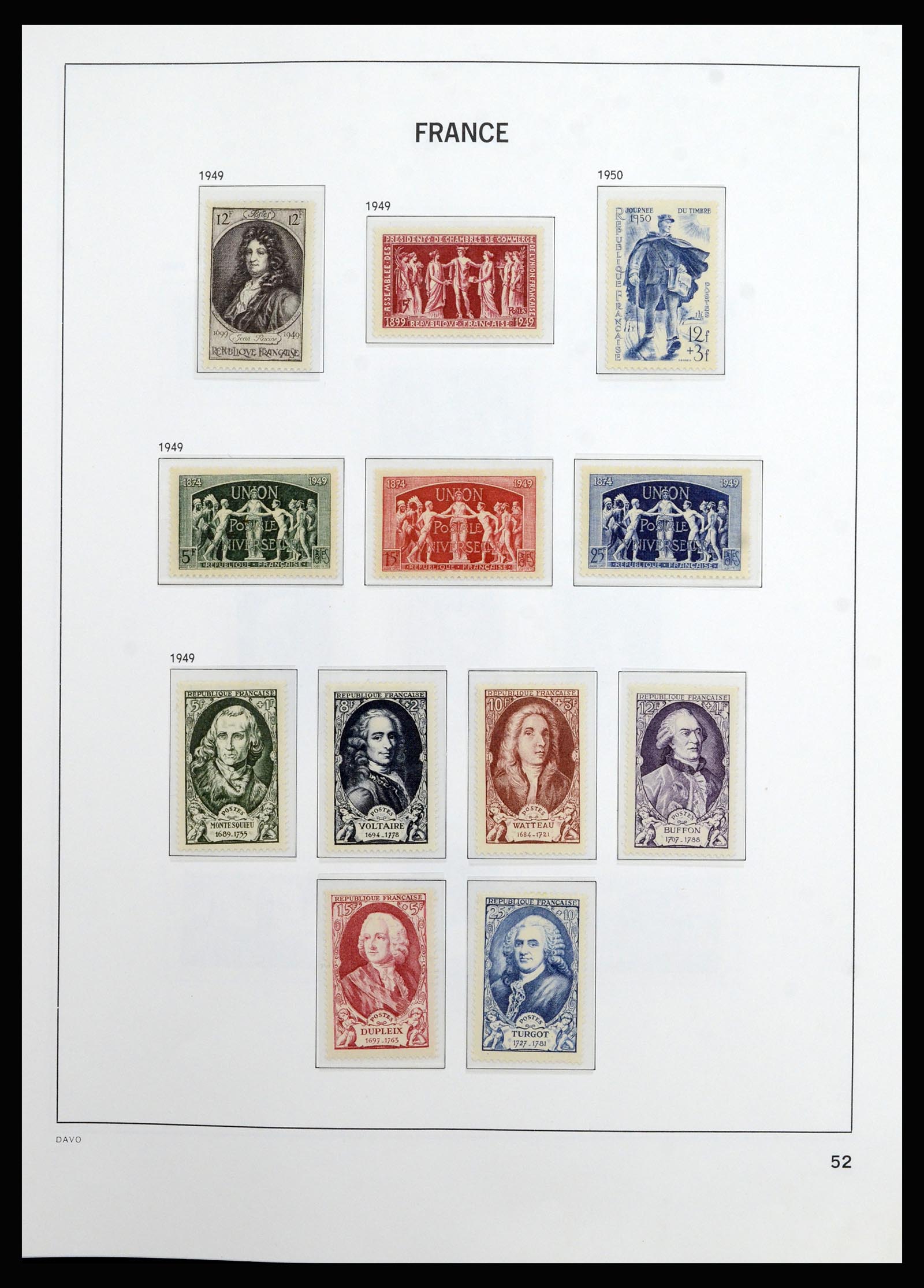 37089 051 - Postzegelverzameling 37089 Frankrijk 1863-2002.