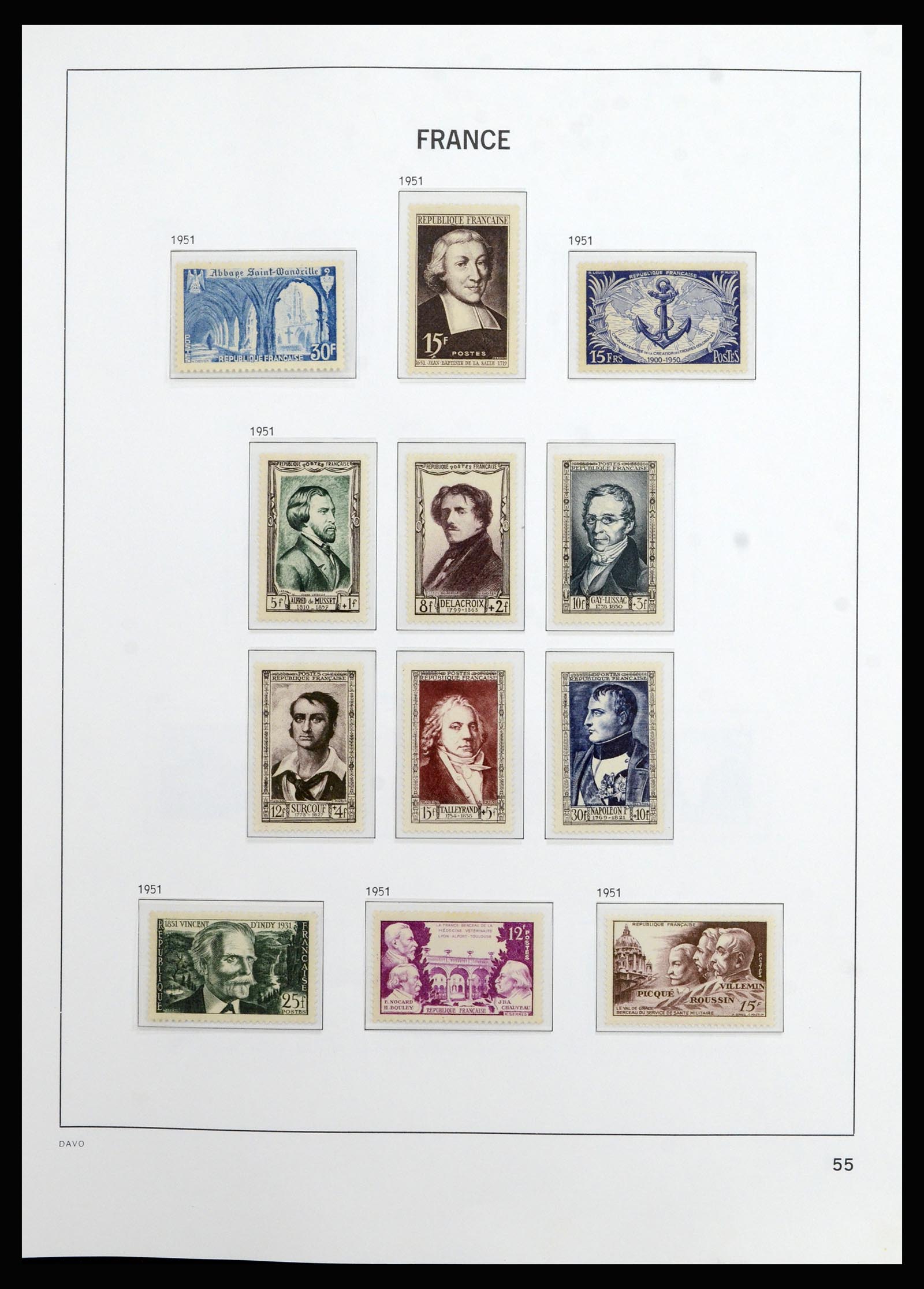 37089 054 - Stamp collection 37089 France 1863-2002.