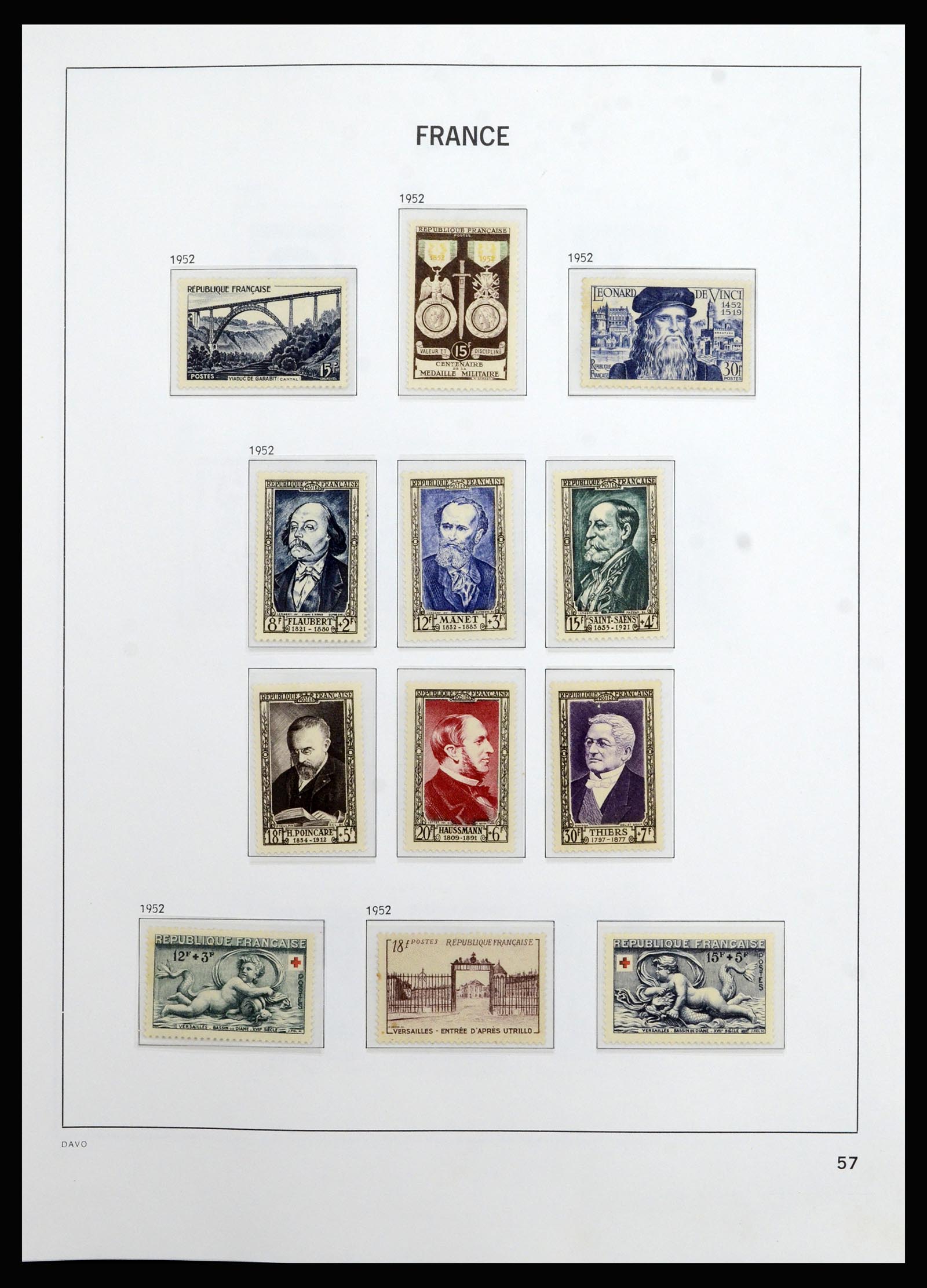 37089 057 - Postzegelverzameling 37089 Frankrijk 1863-2002.