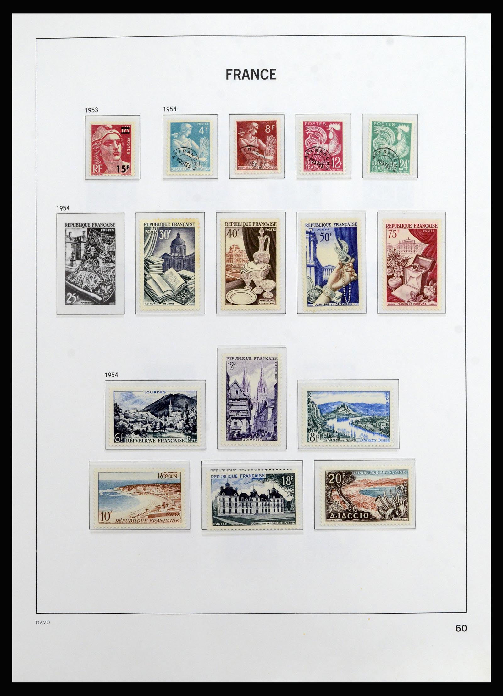 37089 060 - Postzegelverzameling 37089 Frankrijk 1863-2002.