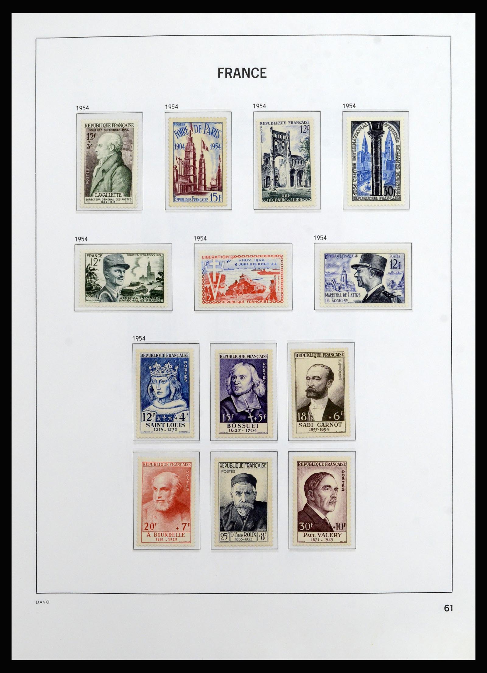 37089 061 - Postzegelverzameling 37089 Frankrijk 1863-2002.
