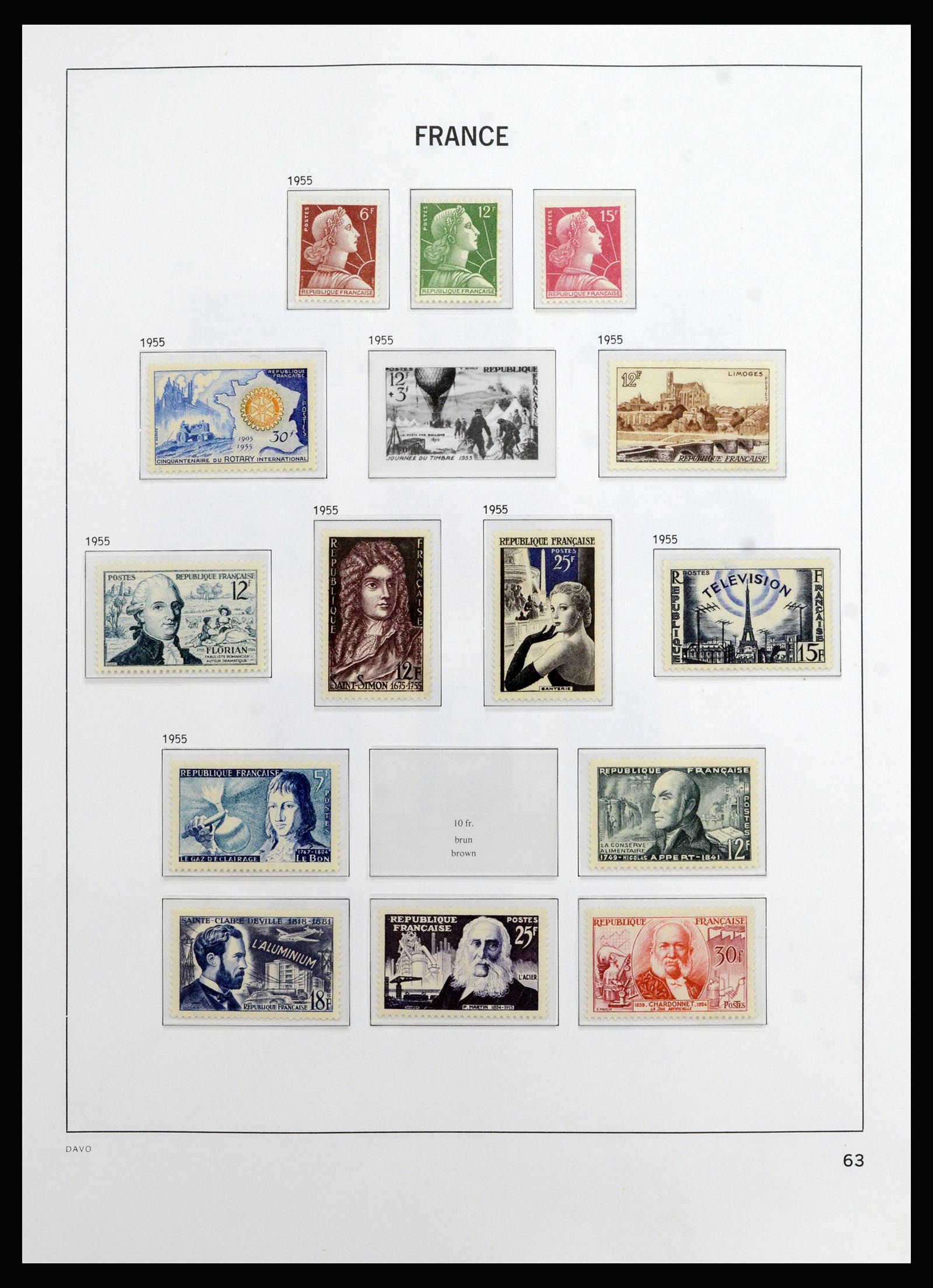 37089 063 - Postzegelverzameling 37089 Frankrijk 1863-2002.