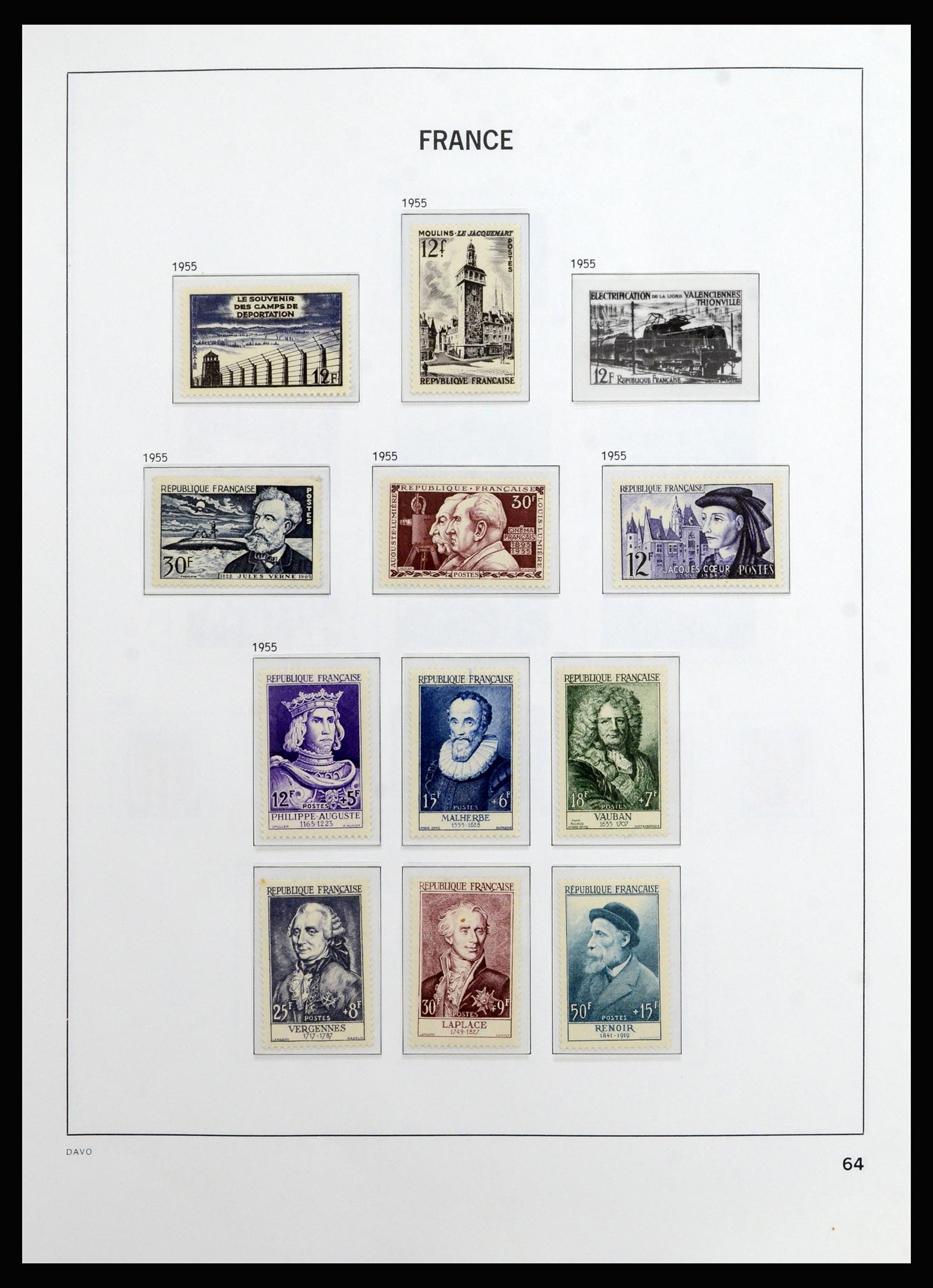 37089 064 - Postzegelverzameling 37089 Frankrijk 1863-2002.