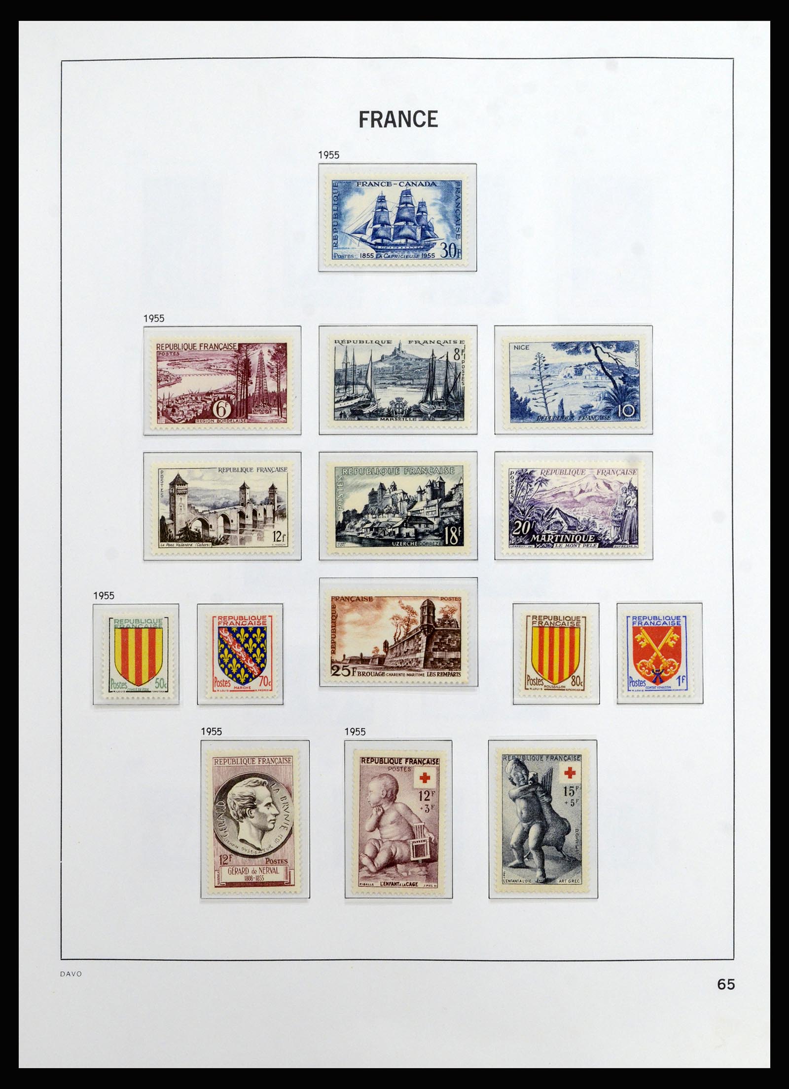 37089 065 - Postzegelverzameling 37089 Frankrijk 1863-2002.