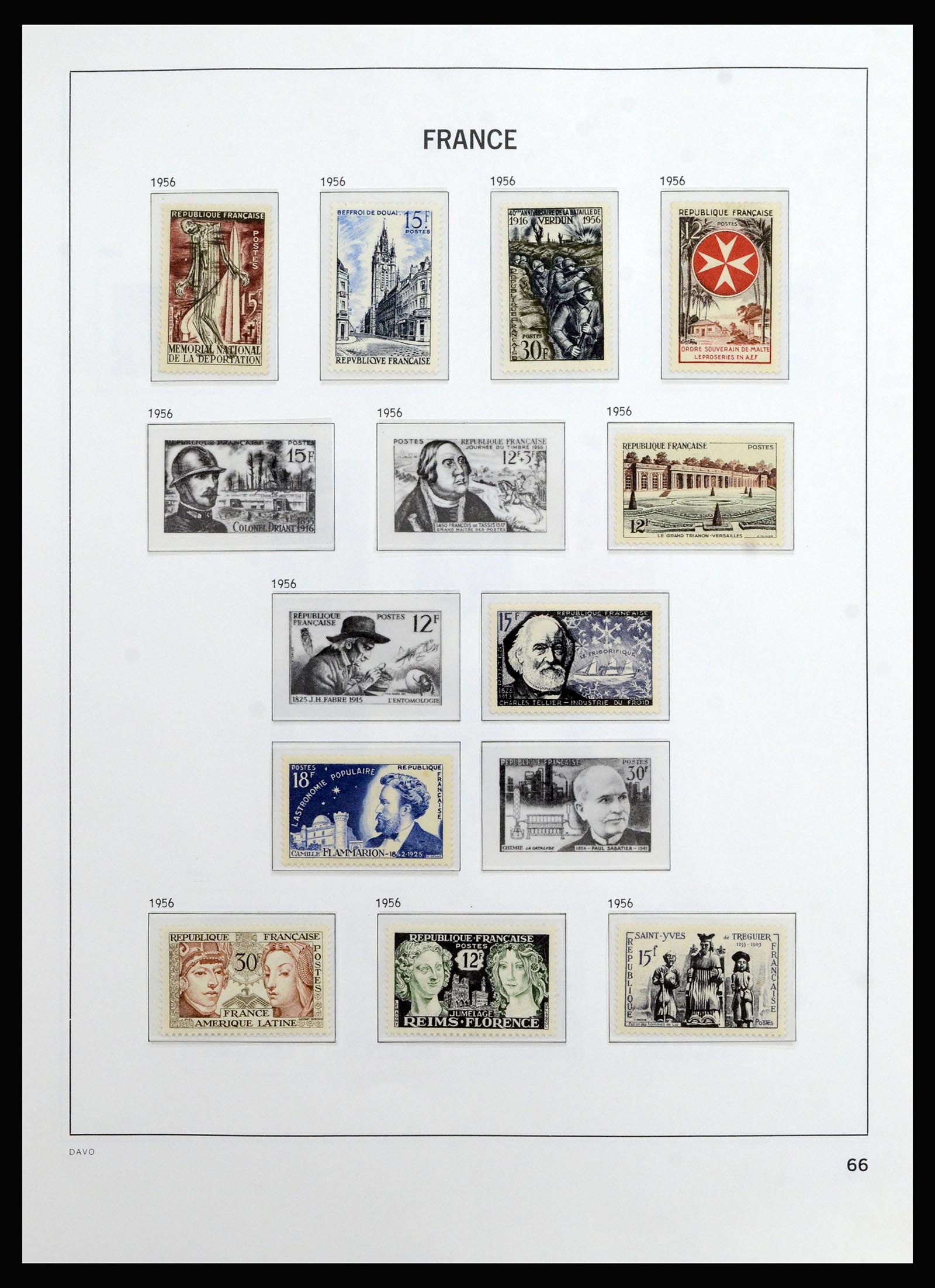 37089 066 - Postzegelverzameling 37089 Frankrijk 1863-2002.
