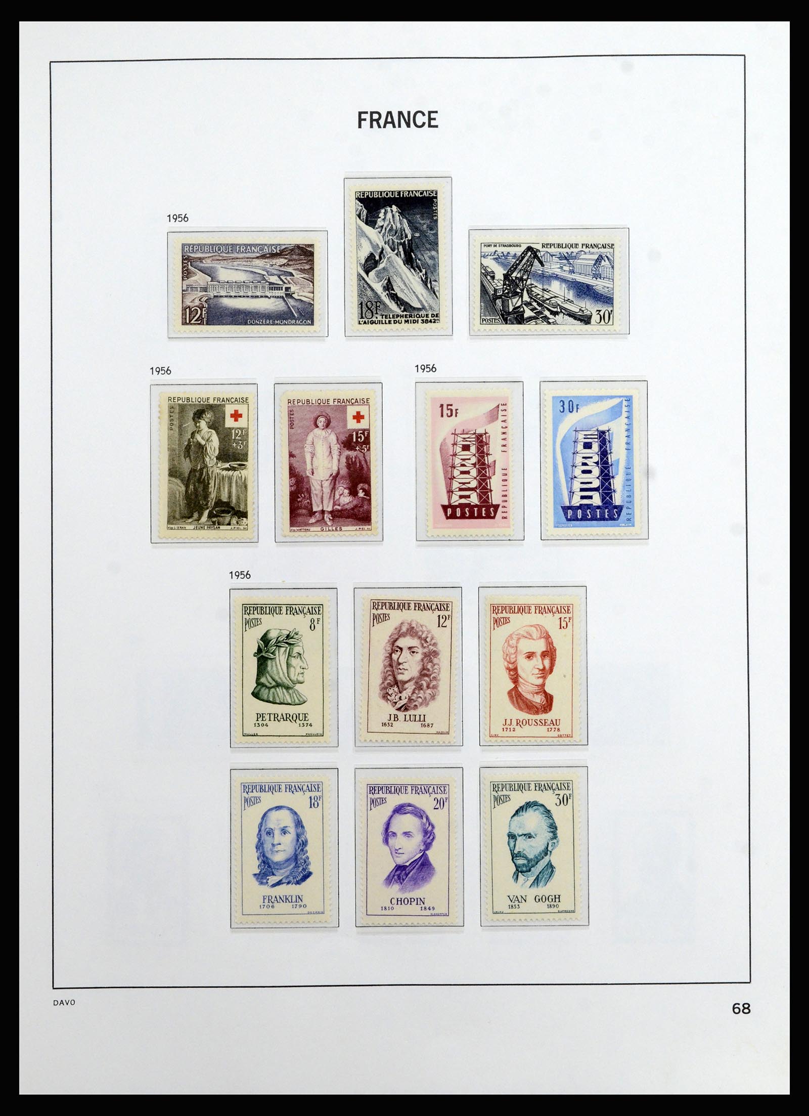37089 068 - Postzegelverzameling 37089 Frankrijk 1863-2002.