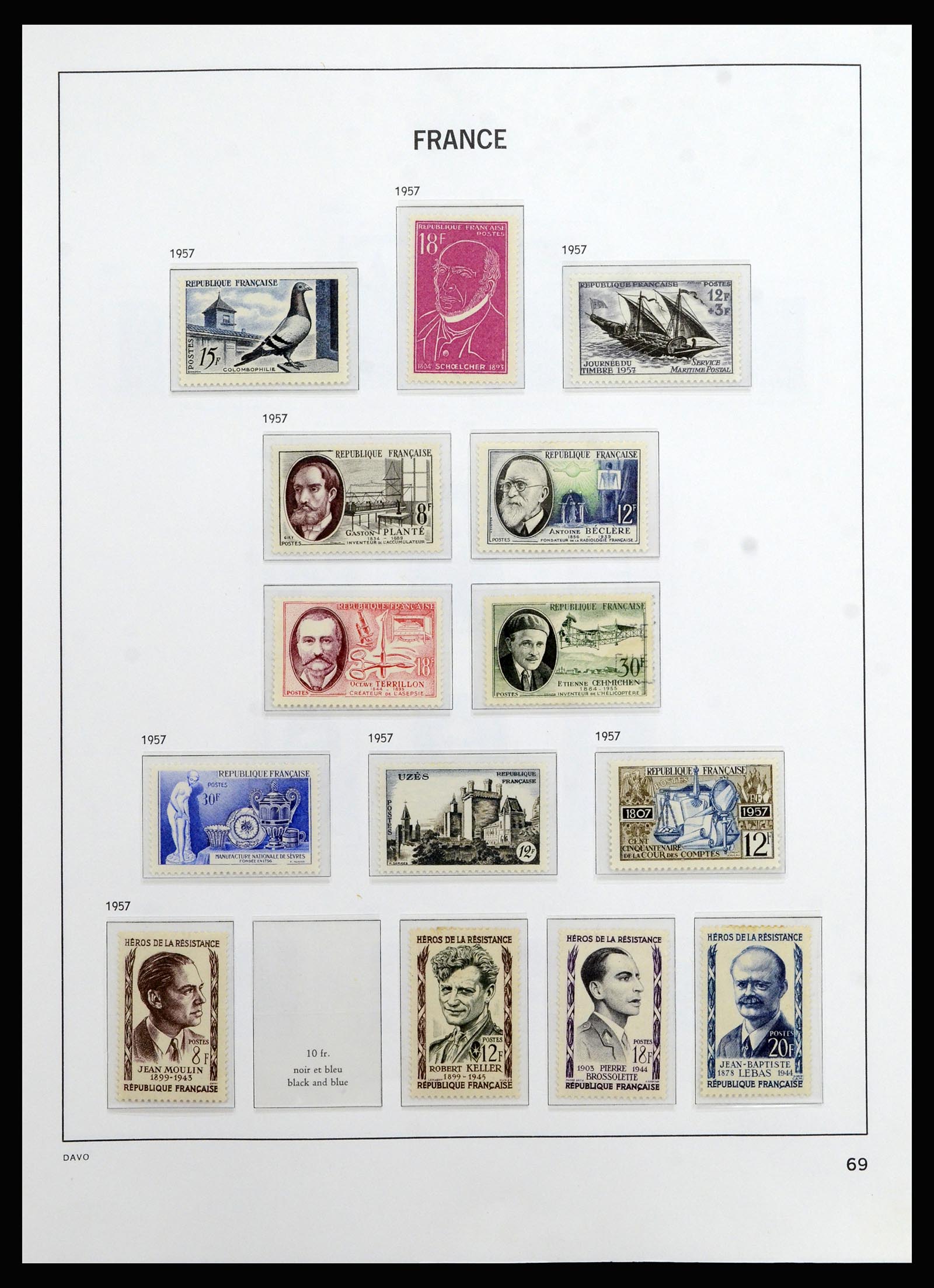 37089 069 - Postzegelverzameling 37089 Frankrijk 1863-2002.