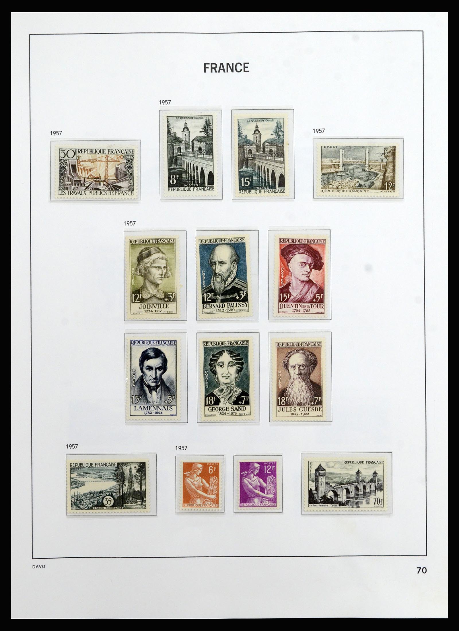 37089 070 - Postzegelverzameling 37089 Frankrijk 1863-2002.