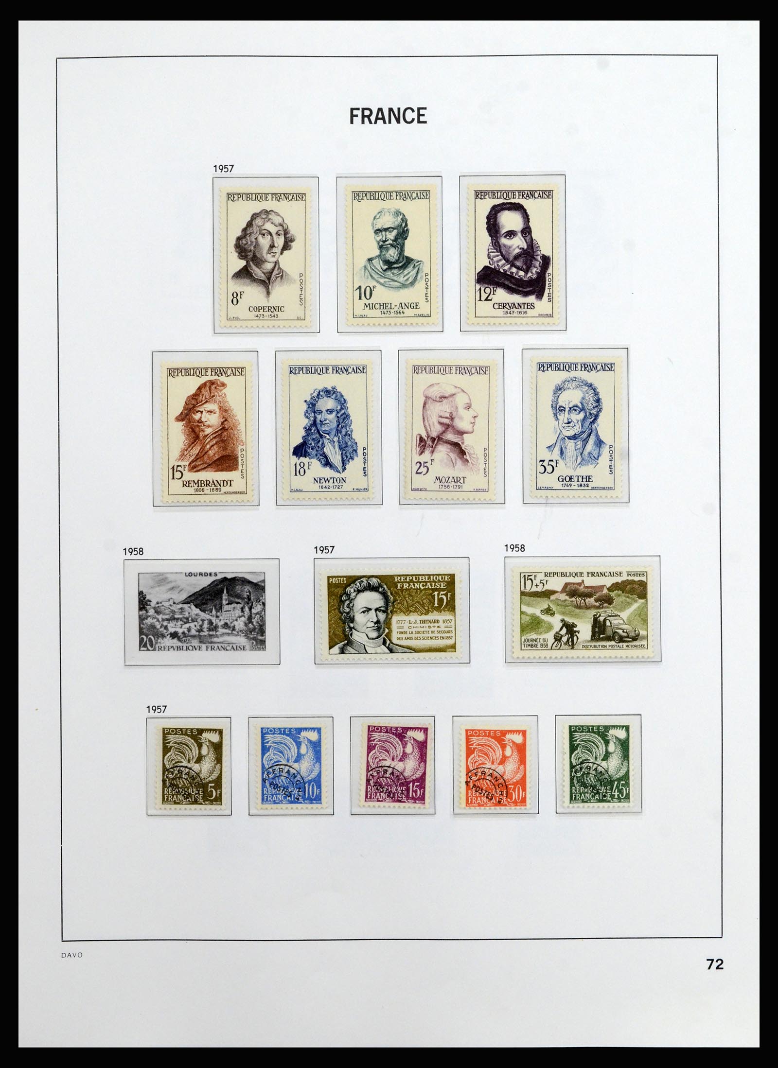 37089 072 - Postzegelverzameling 37089 Frankrijk 1863-2002.
