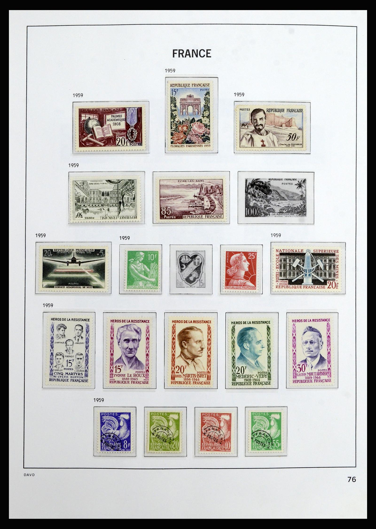 37089 076 - Postzegelverzameling 37089 Frankrijk 1863-2002.
