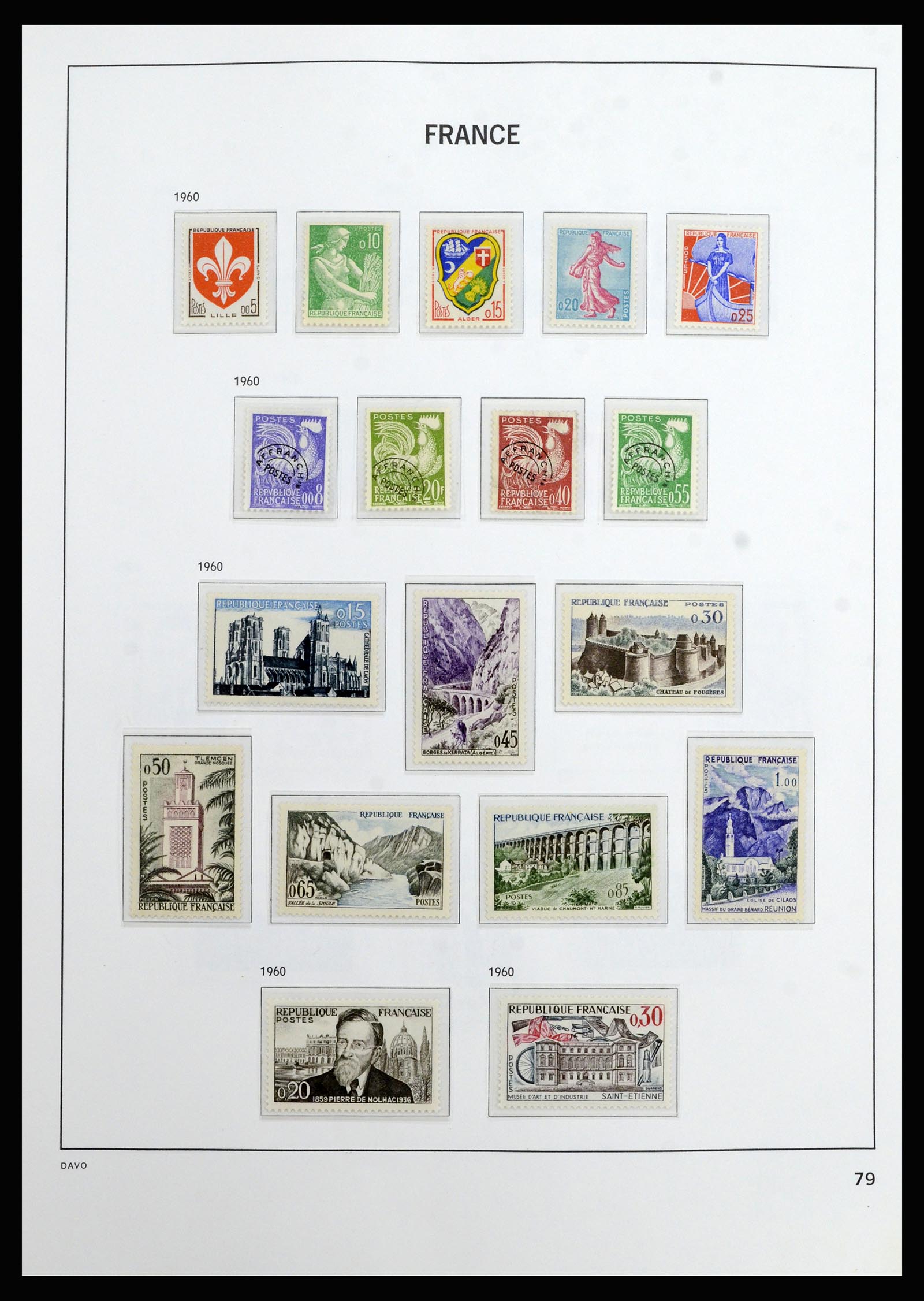 37089 079 - Postzegelverzameling 37089 Frankrijk 1863-2002.
