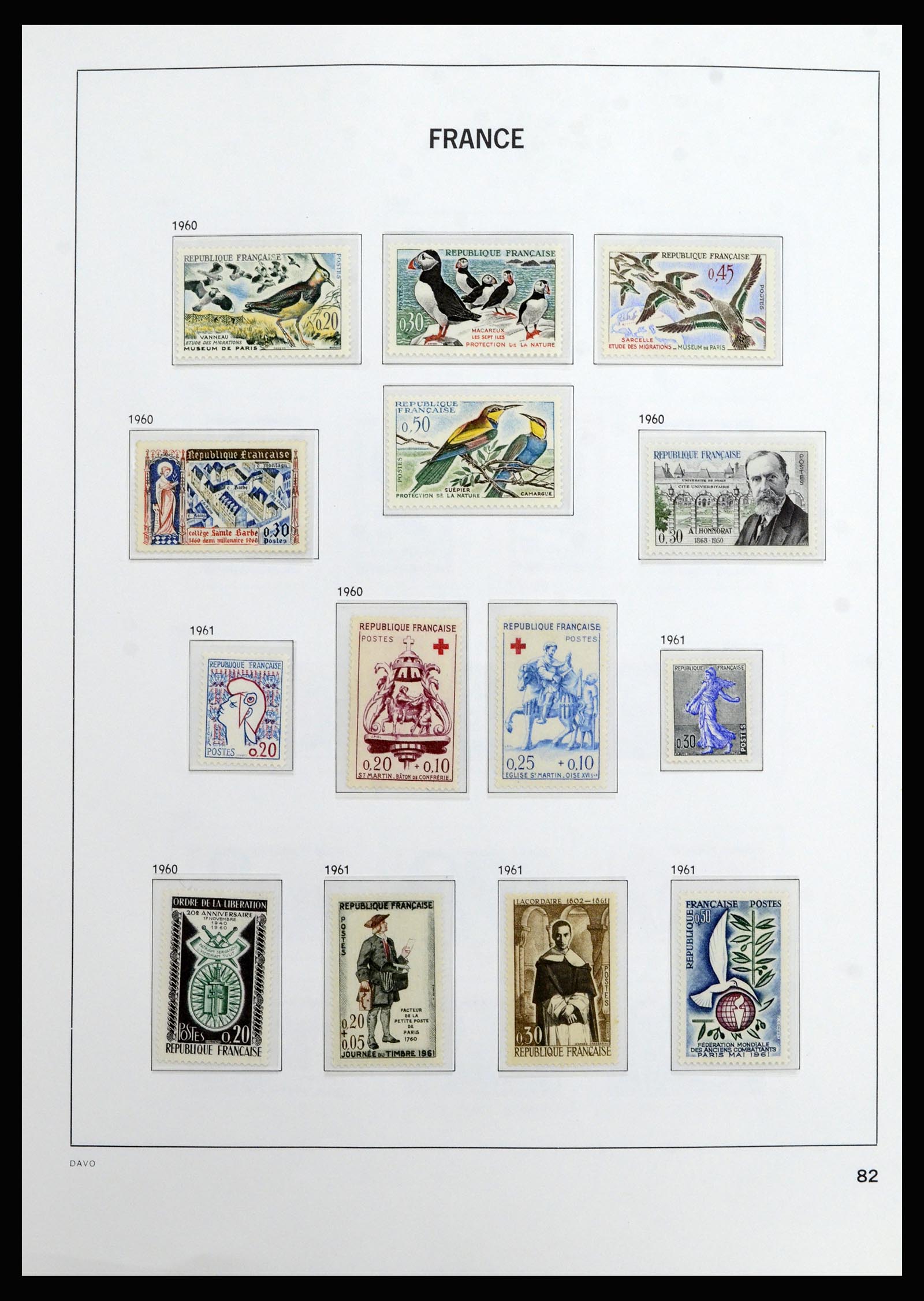 37089 082 - Postzegelverzameling 37089 Frankrijk 1863-2002.