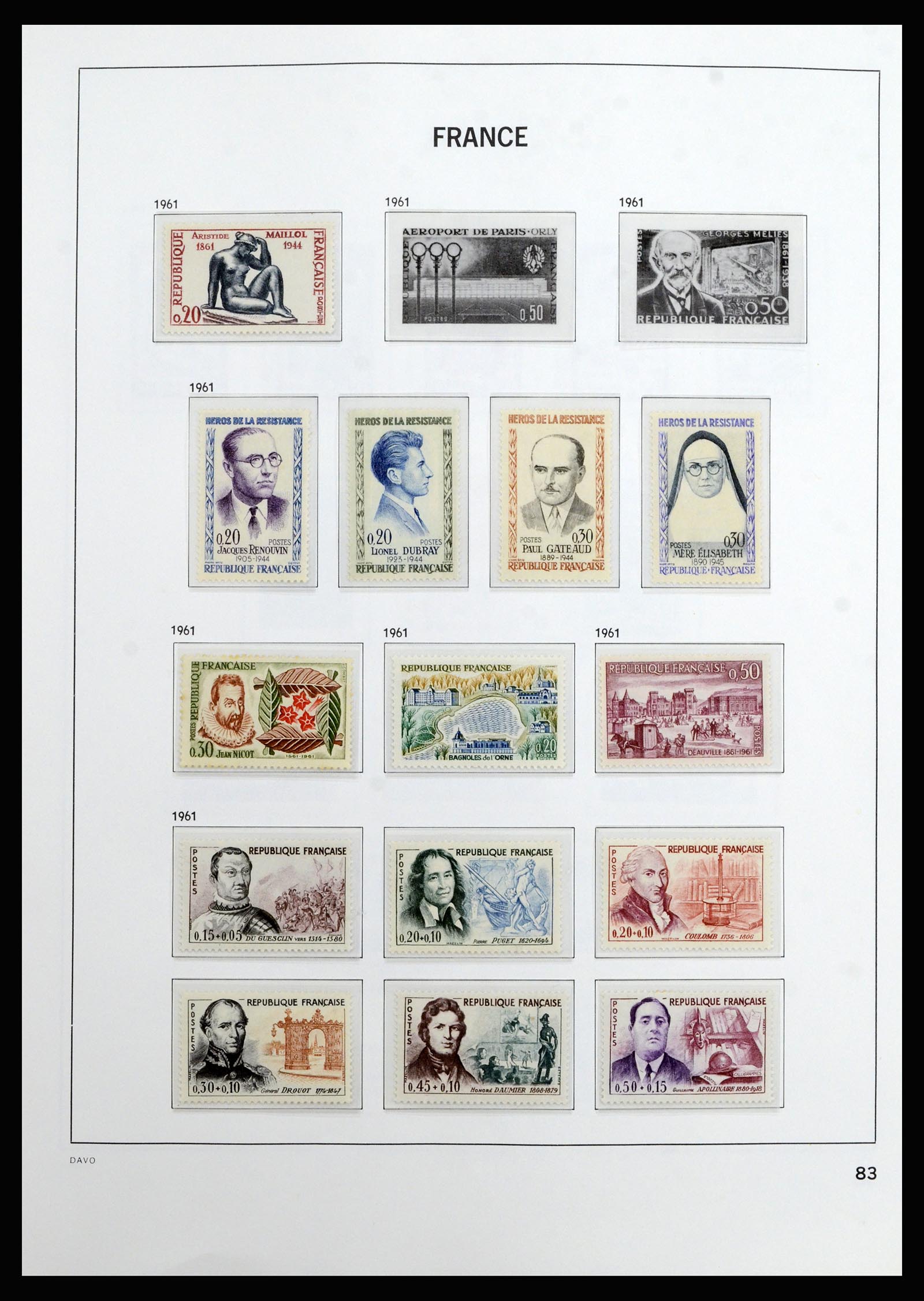 37089 083 - Postzegelverzameling 37089 Frankrijk 1863-2002.
